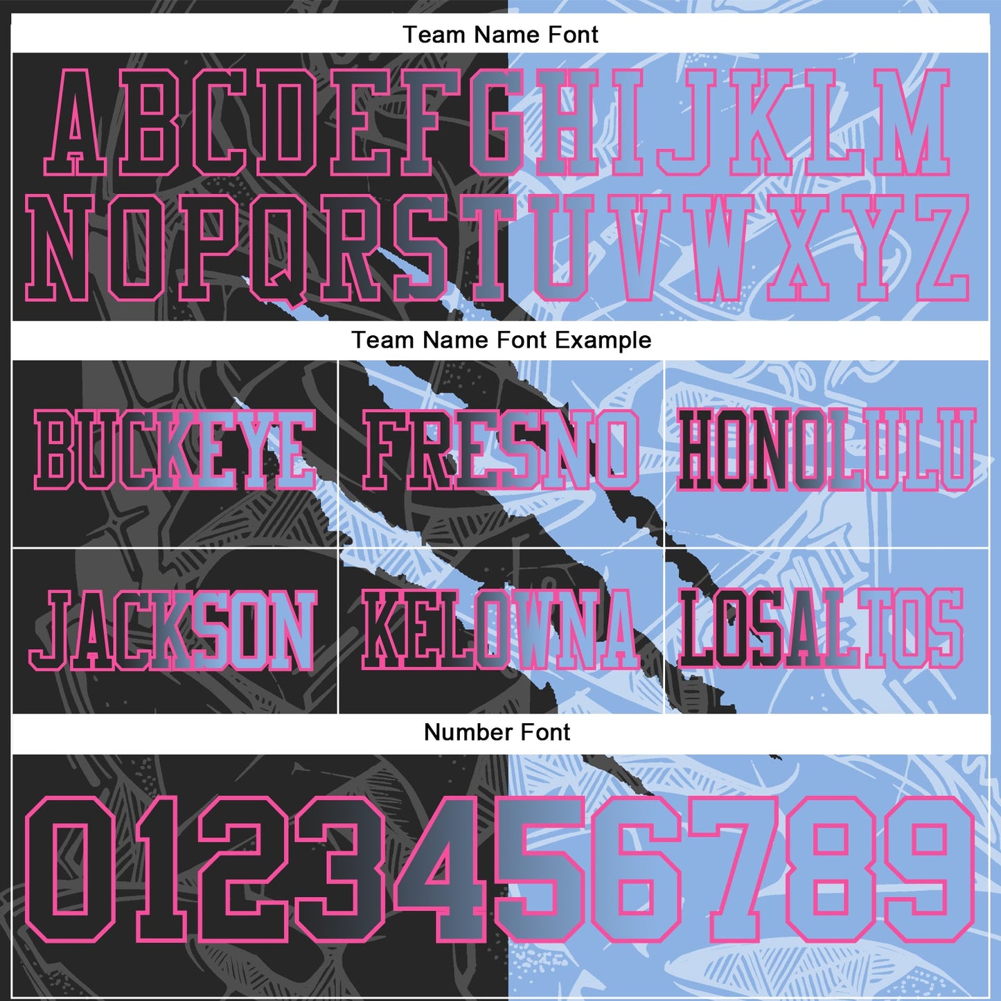 Custom Black Light Blue-Pink Authentic Gradient Fashion Scratch Football Jersey view 4