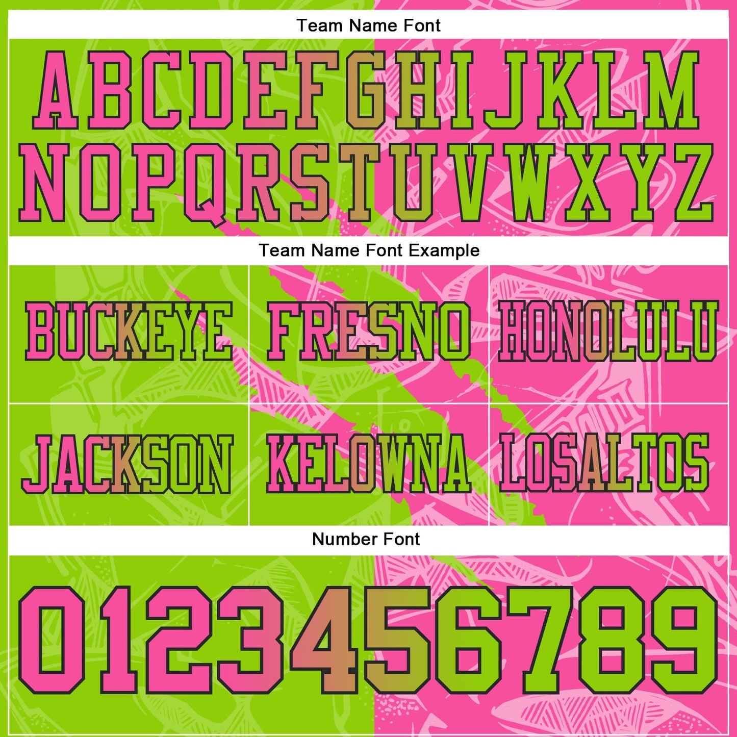 Custom Neon Green Pink-Black Authentic Gradient Fashion Scratch Football Jersey view 4
