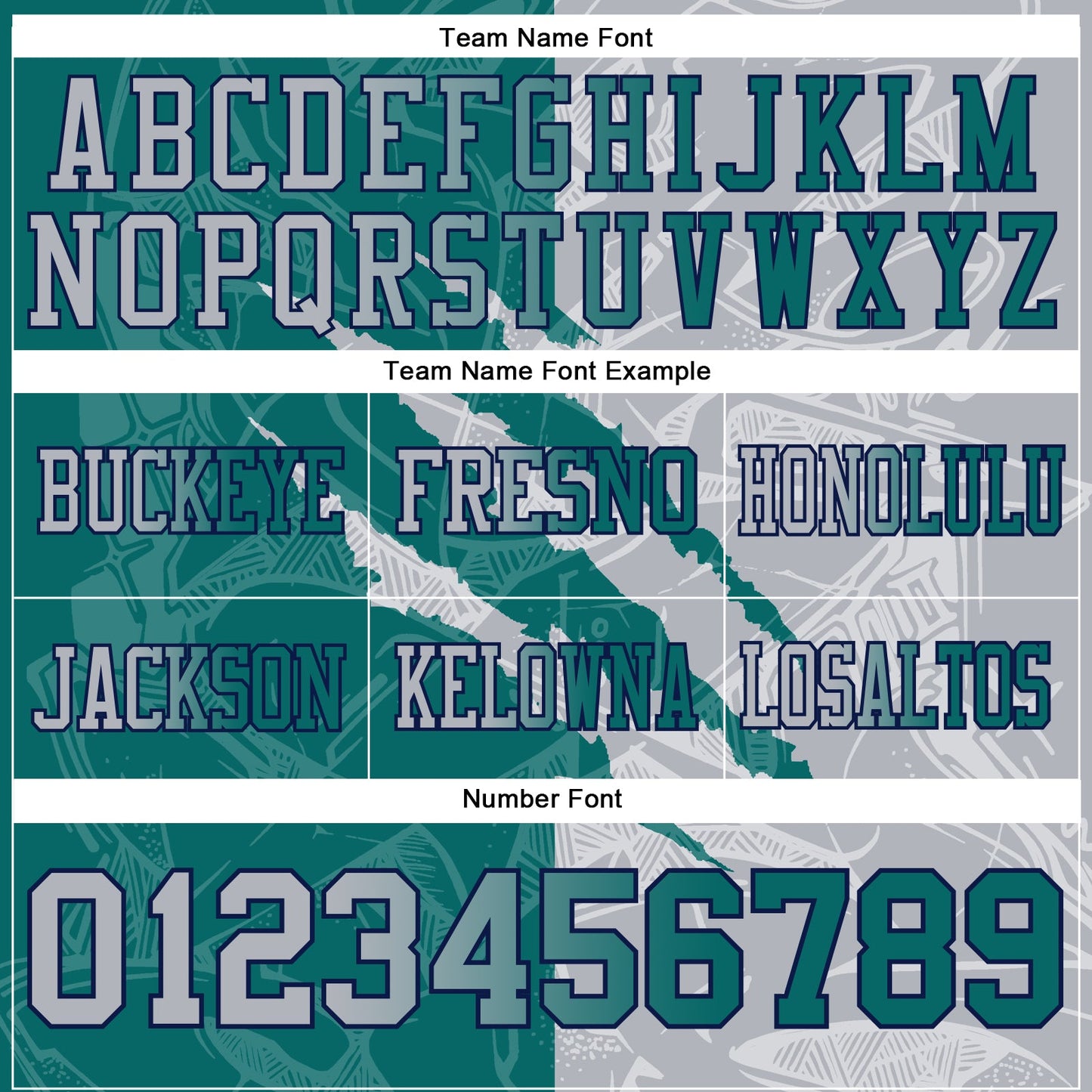 Custom Teal Gray-Navy Authentic Gradient Fashion Scratch Football Jersey view 4