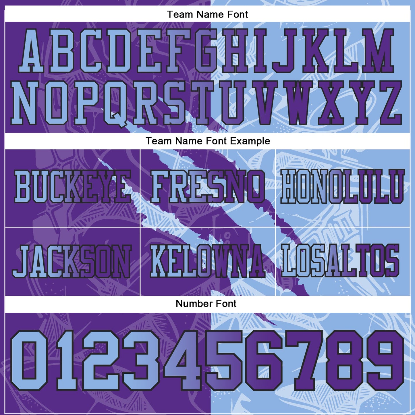 Custom Purple Light Blue-Black Authentic Gradient Fashion Scratch Football Jersey view 4