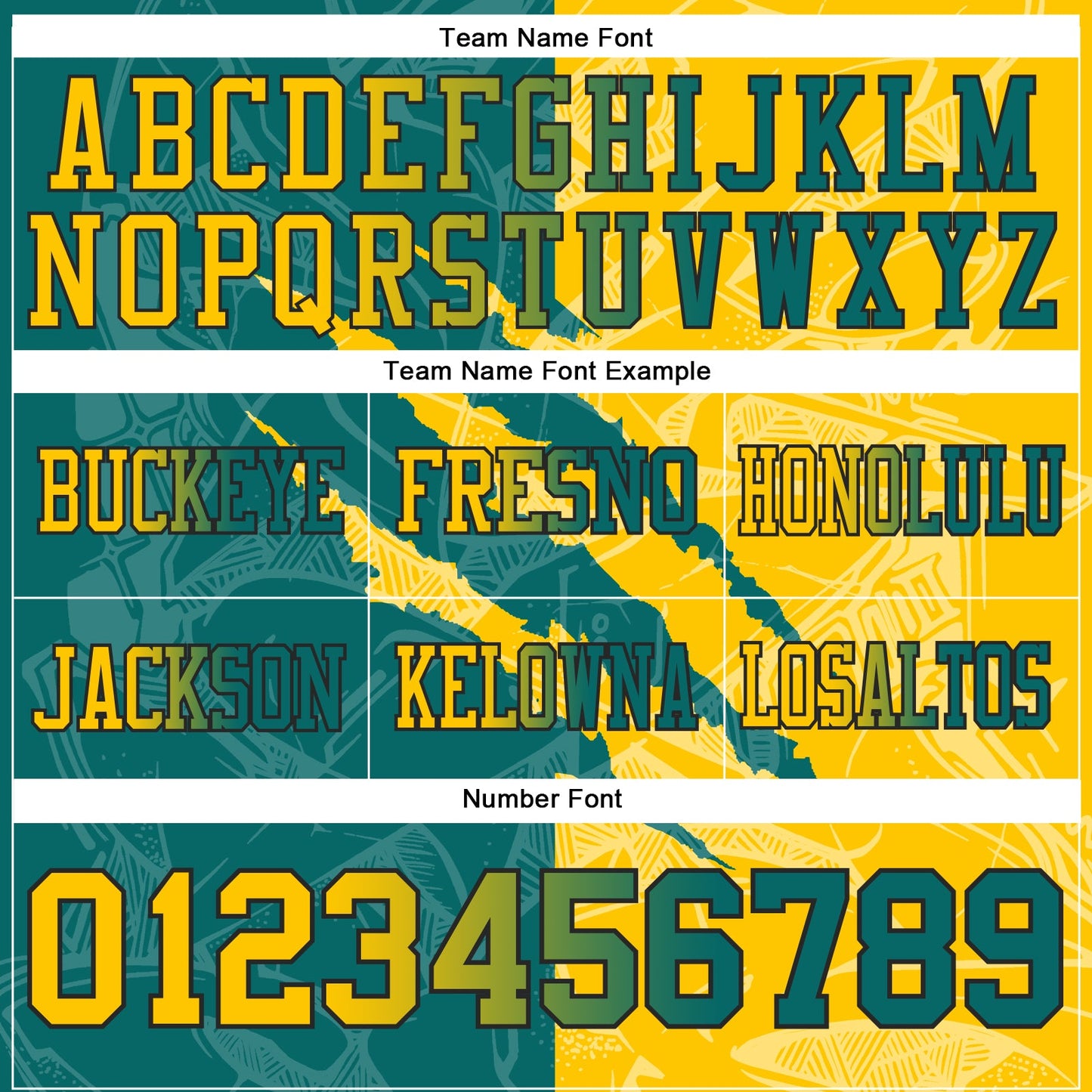 Custom Teal Yellow-Black Authentic Gradient Fashion Scratch Football Jersey view 4