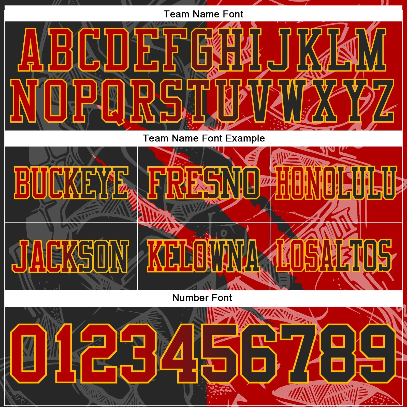 Custom Black Red-Gold Authentic Gradient Fashion Scratch Football Jersey view 4