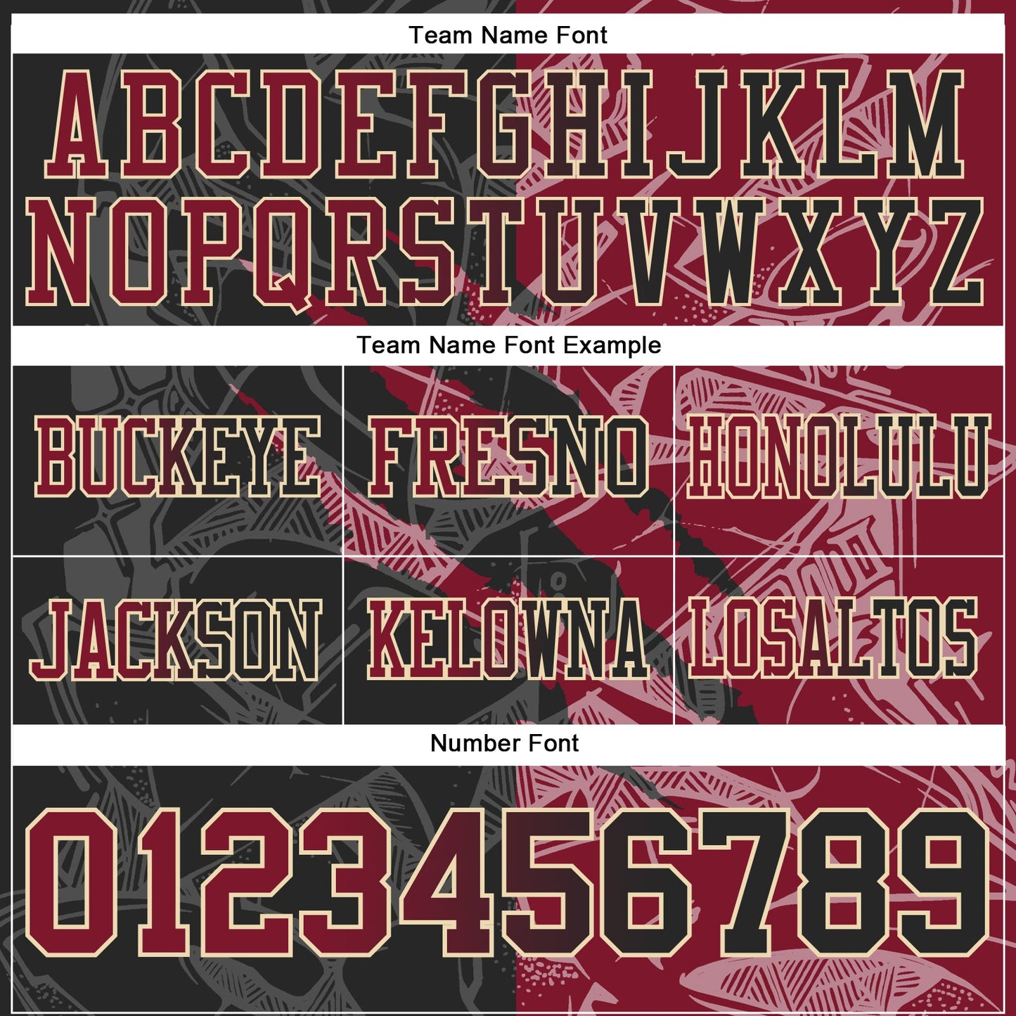 Custom Black Crimson-Cream Authentic Gradient Fashion Scratch Football Jersey view 4