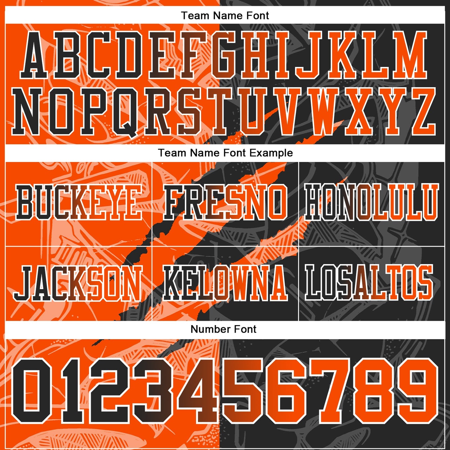Custom Black Orange-White Authentic Gradient Fashion Scratch Football Jersey view 4