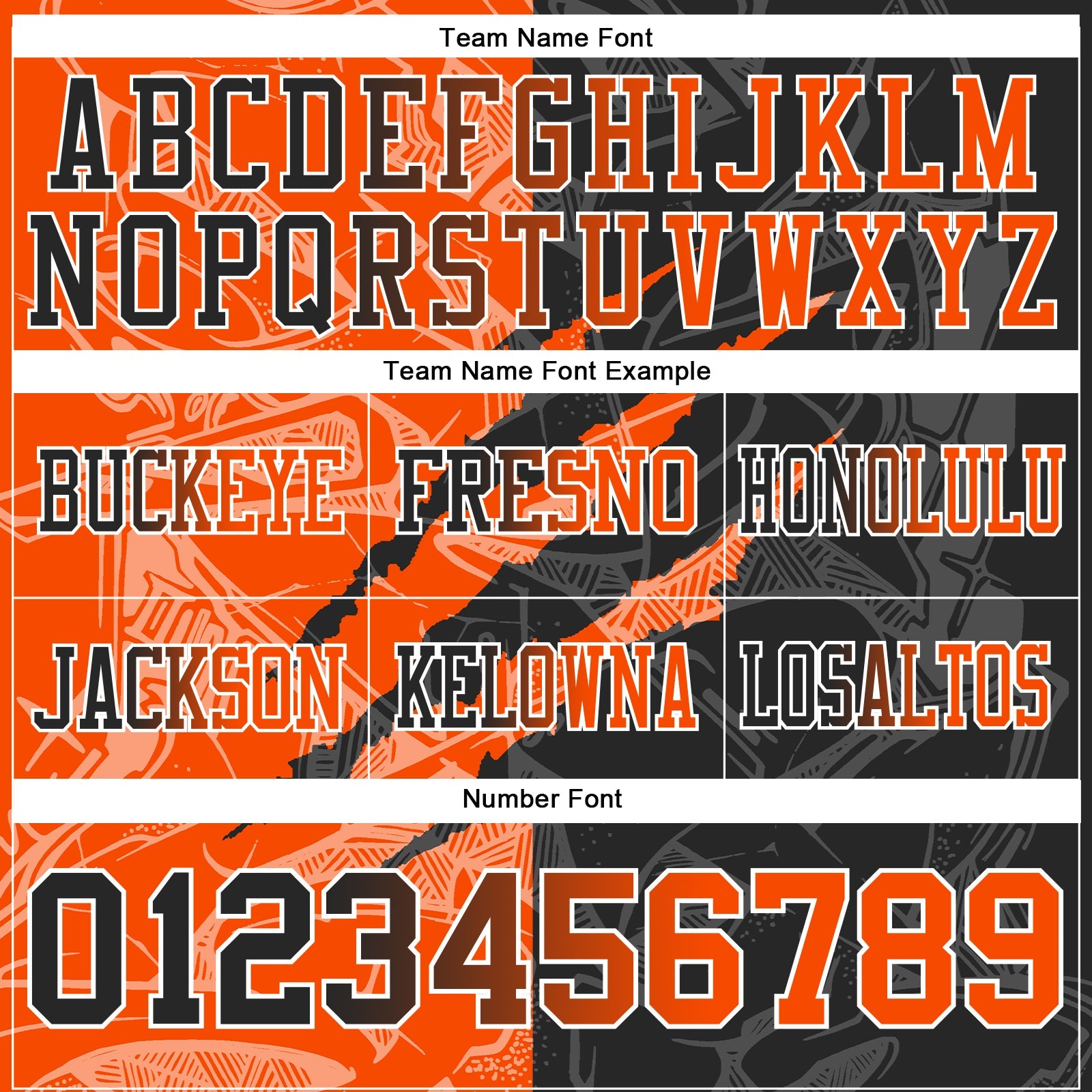 Custom Black Orange-White Authentic Gradient Fashion Scratch Football Jersey view 4