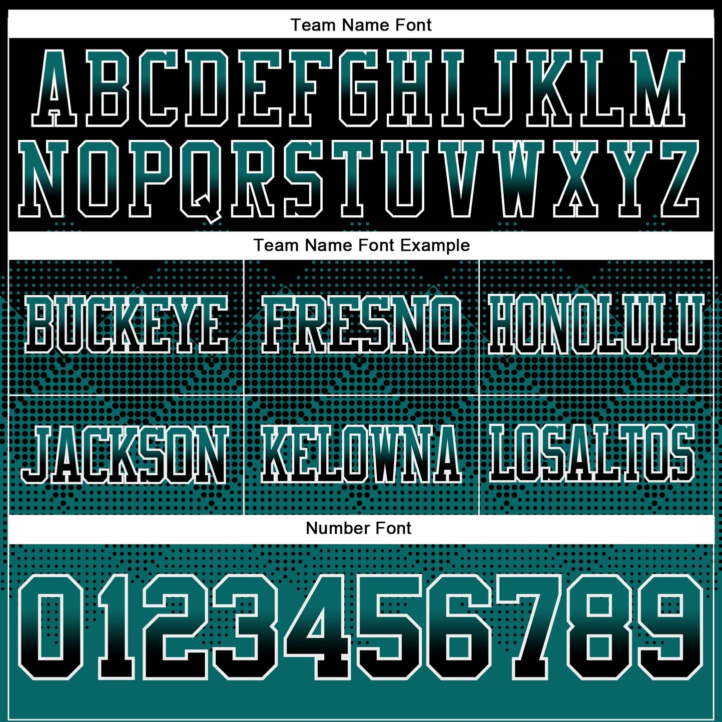 Custom Black Teal-White Authentic Gradient Square Shape 7V7 Flag Football Jersey view 3