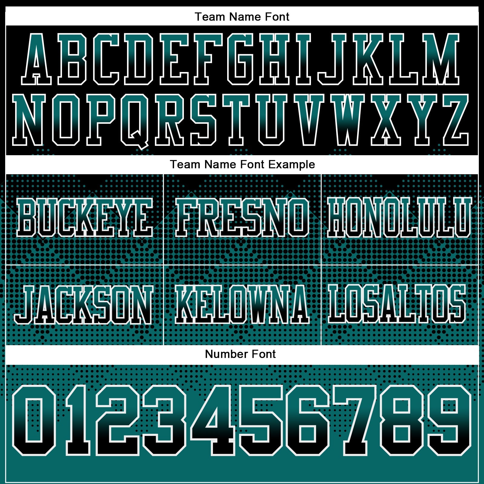 Custom Black Teal-White Authentic Gradient Square Shape 7V7 Flag Football Jersey view 3
