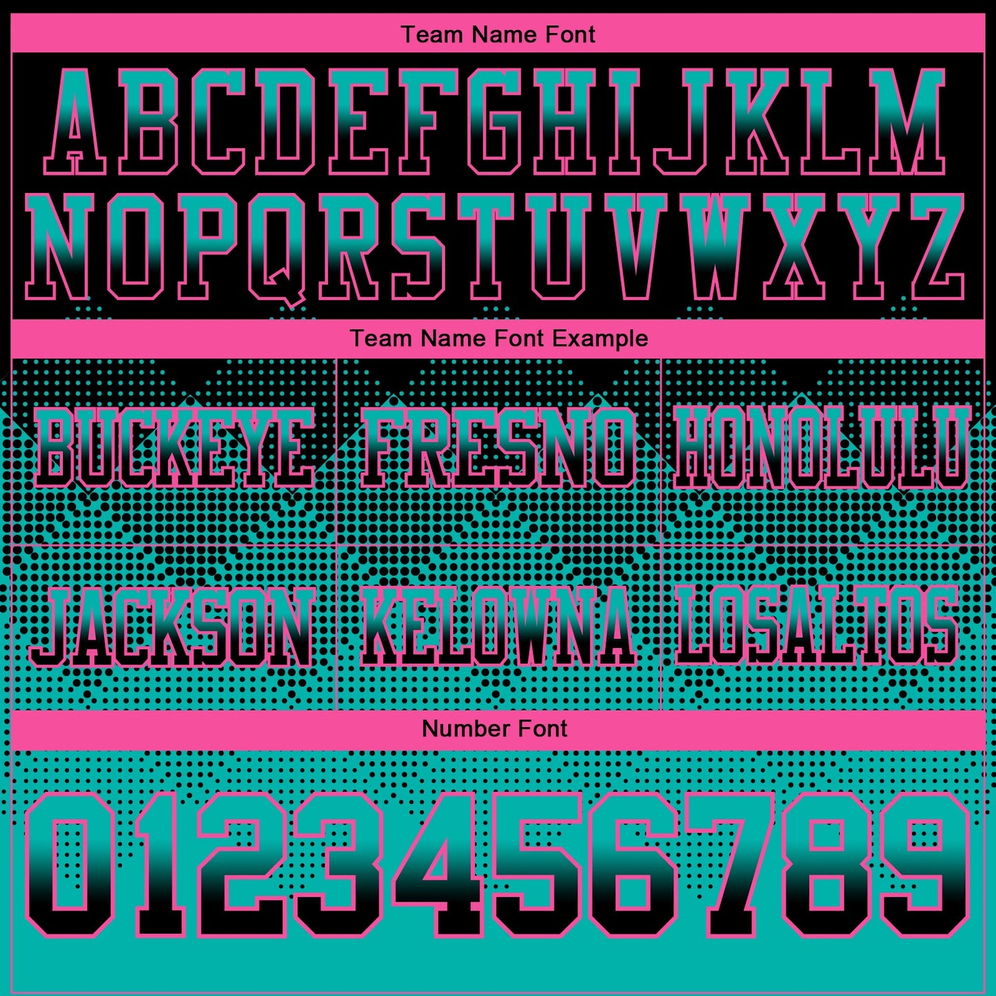 Custom Black Aqua-Pink Authentic Gradient Square Shape 7V7 Flag Football Jersey view 3