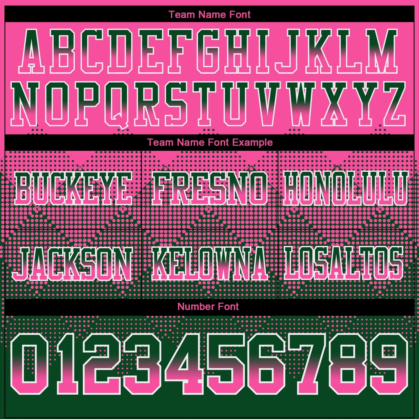 Custom Pink Green-White Authentic Gradient Square Shape 7V7 Flag Football Jersey view 3
