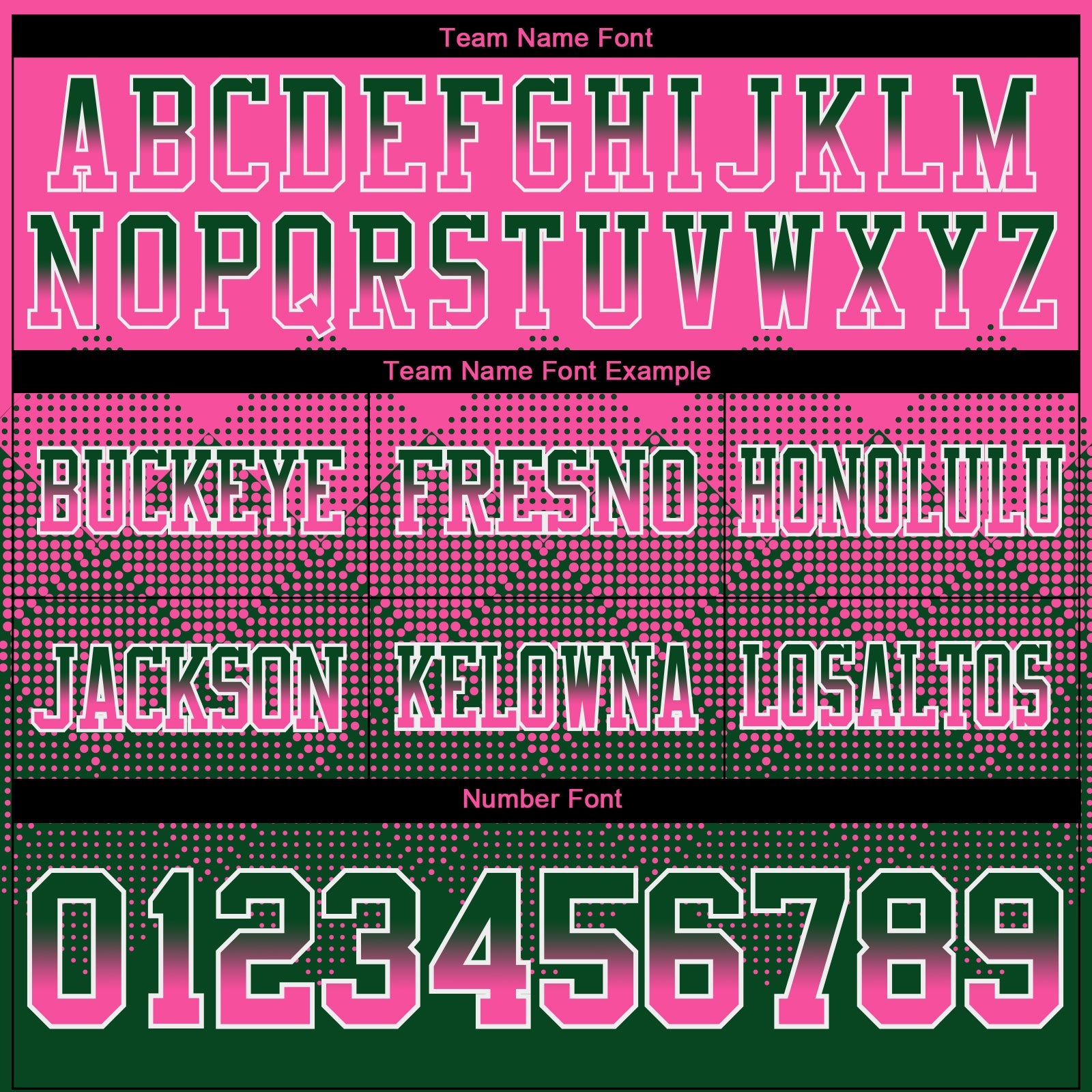Custom Pink Green-White Authentic Gradient Square Shape 7V7 Flag Football Jersey view 3