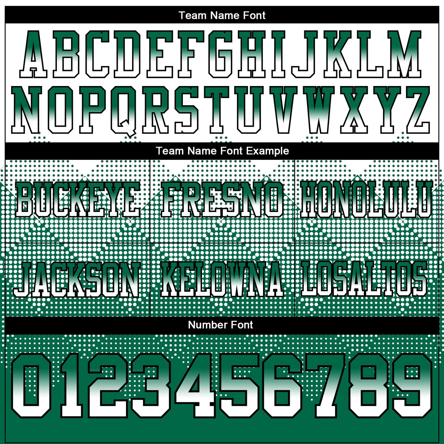 Custom White Kelly Green-Black Authentic Gradient Square Shape 7V7 Flag Football Jersey view 3