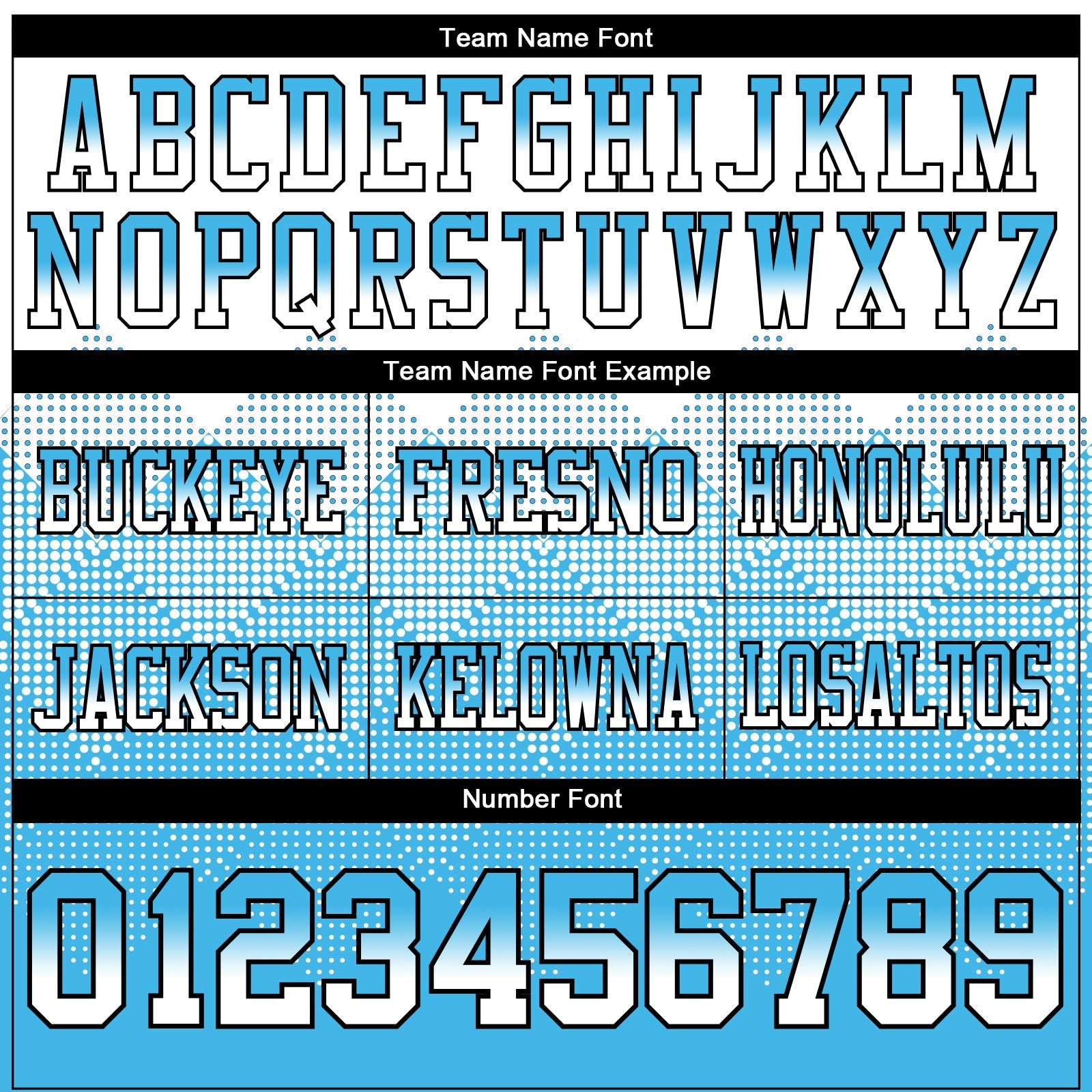 Custom White Sky Blue-Black Authentic Gradient Square Shape 7V7 Flag Football Jersey view 3
