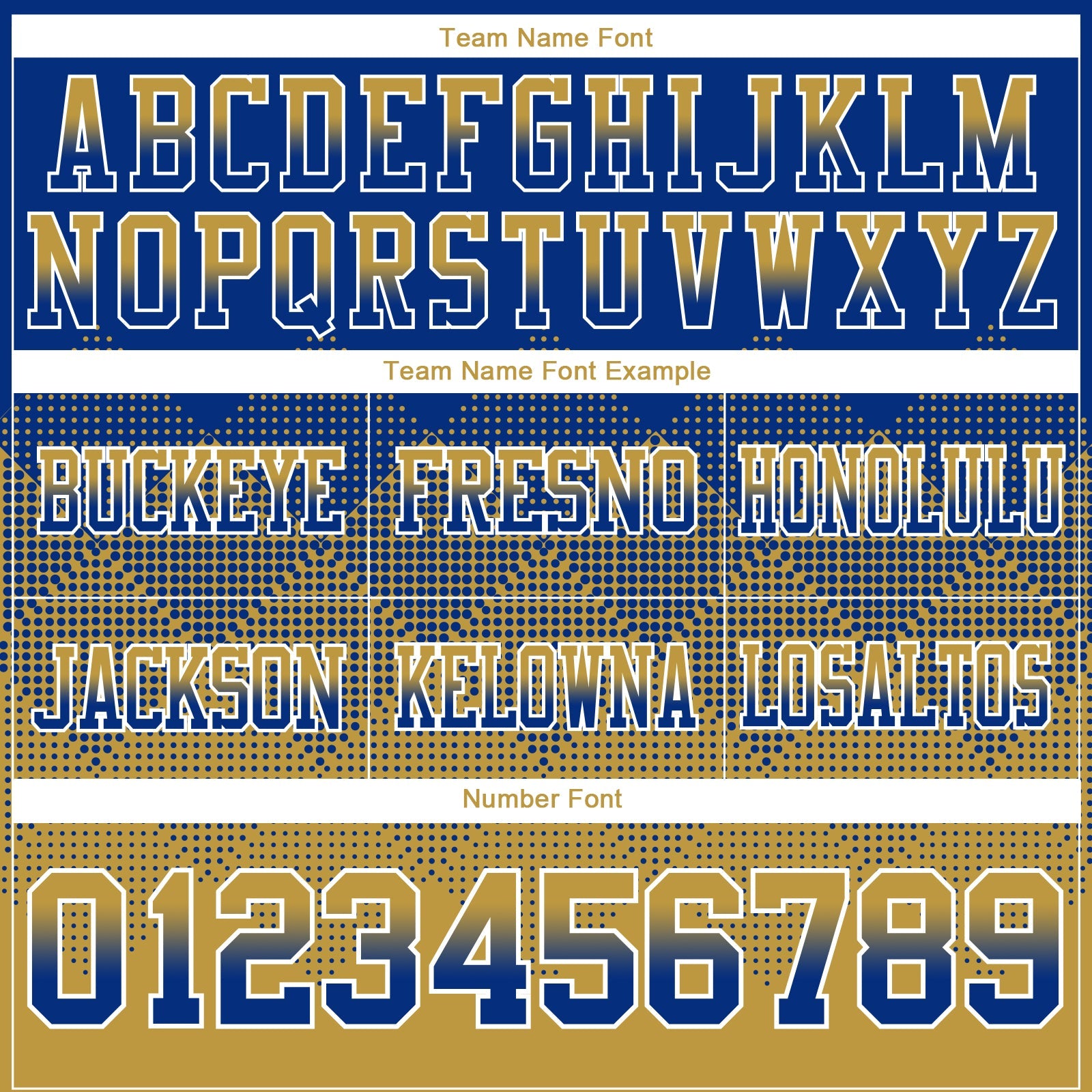 Custom Royal Old Gold-White Authentic Gradient Square Shape 7V7 Flag Football Jersey view 3