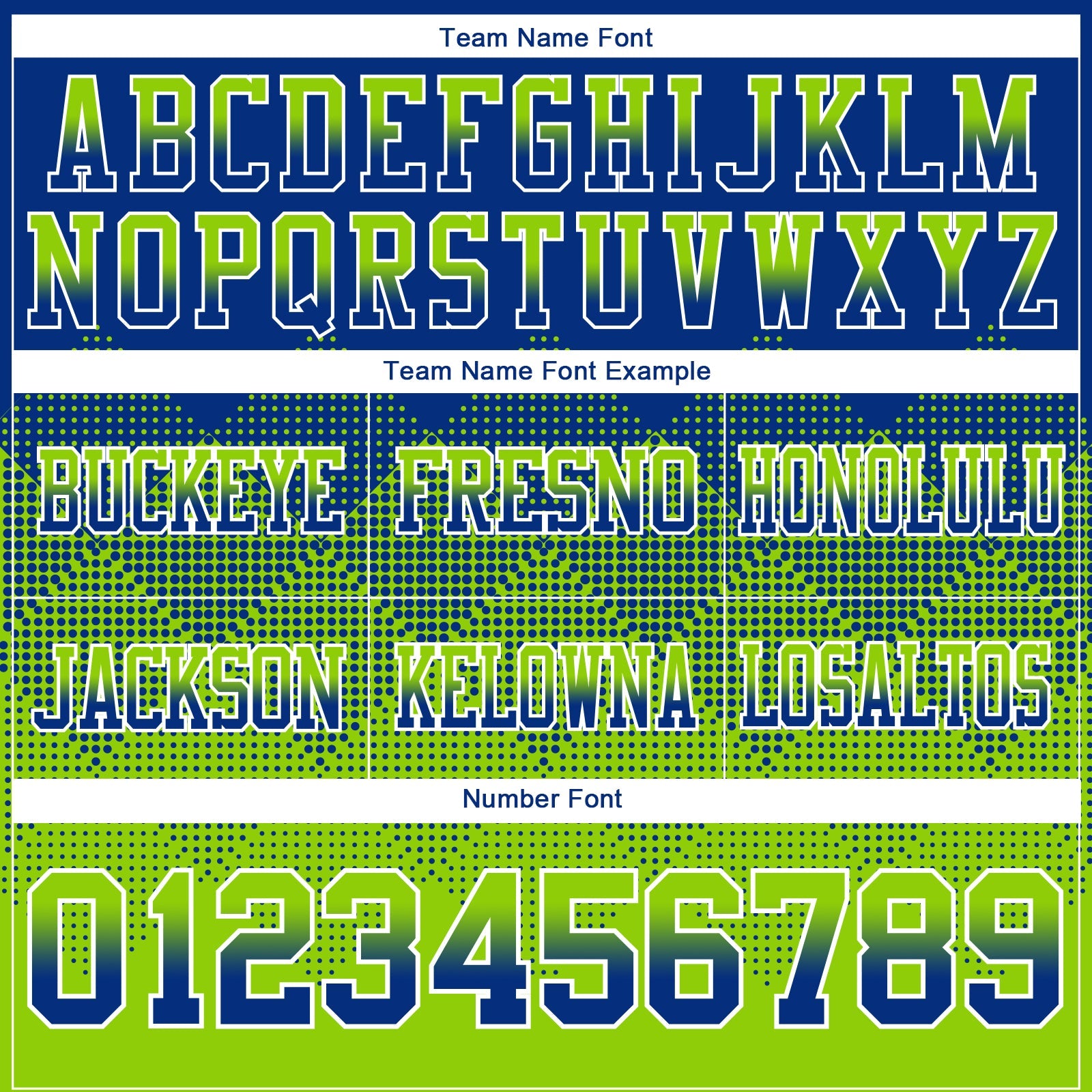 Custom Royal Neon Green-White Authentic Gradient Square Shape  7V7 Flag Football Jersey view 3