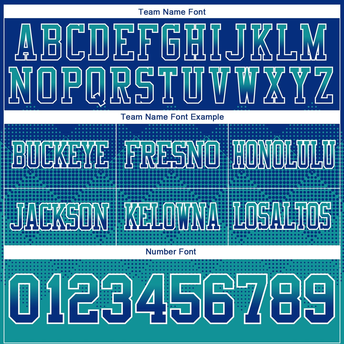 Custom Royal Teal-White Authentic Gradient Square Shape 7V7 Flag Football Jersey view 3