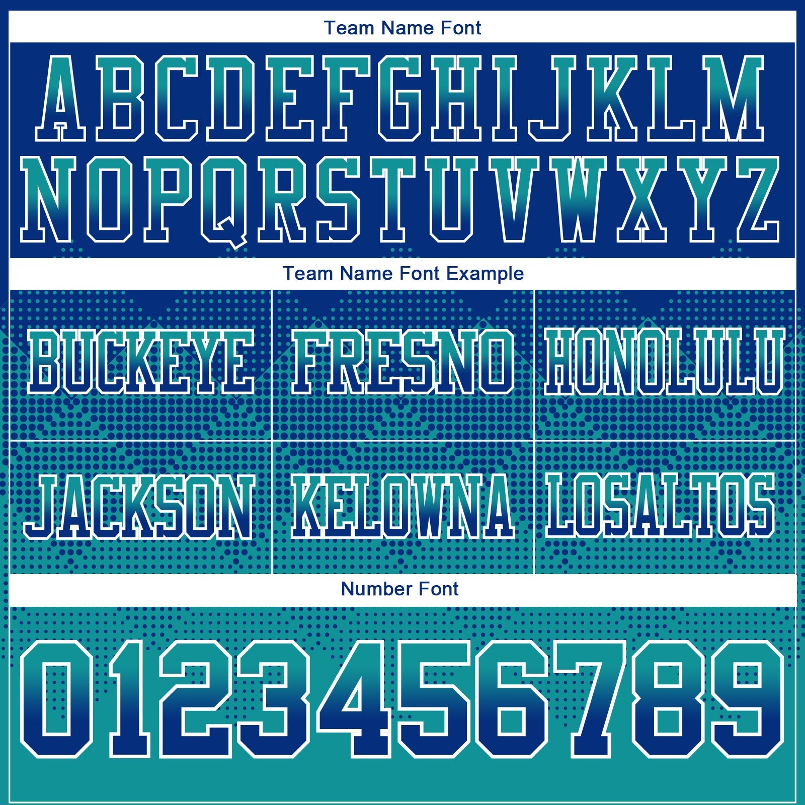 Custom Royal Teal-White Authentic Gradient Square Shape 7V7 Flag Football Jersey view 3