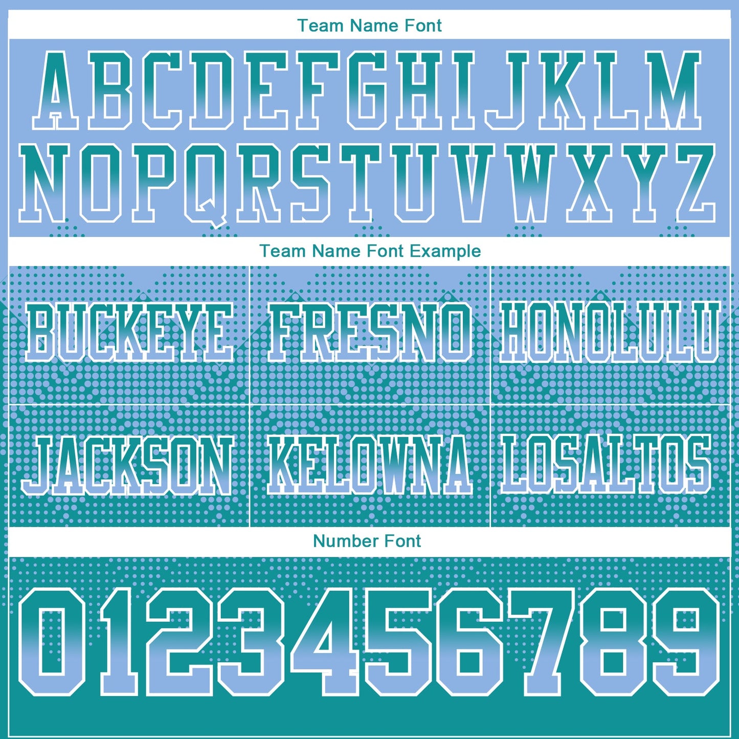 Custom Light Blue Teal-White Authentic Gradient Square Shape 7V7 Flag Football Jersey view 3