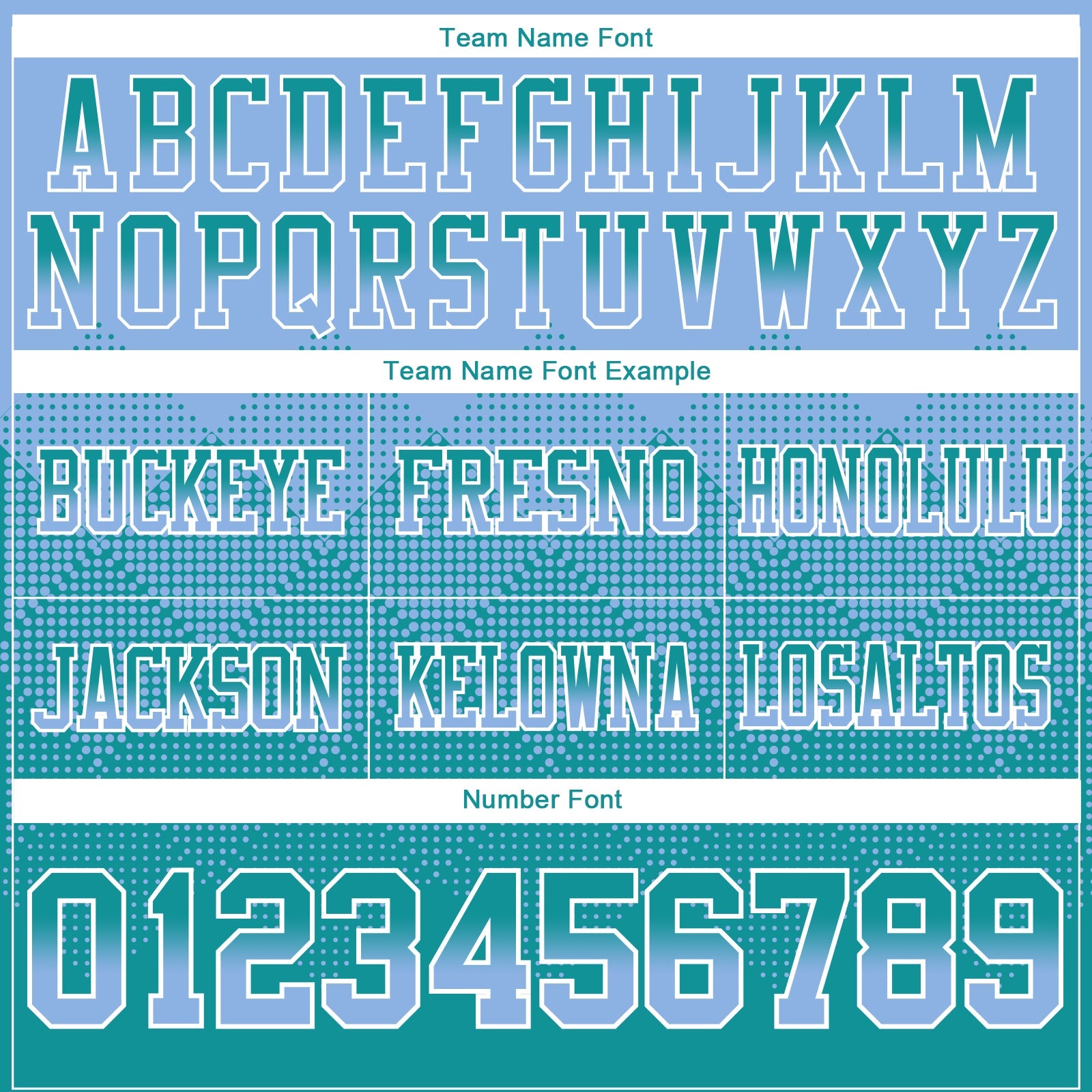 Custom Light Blue Teal-White Authentic Gradient Square Shape 7V7 Flag Football Jersey view 3