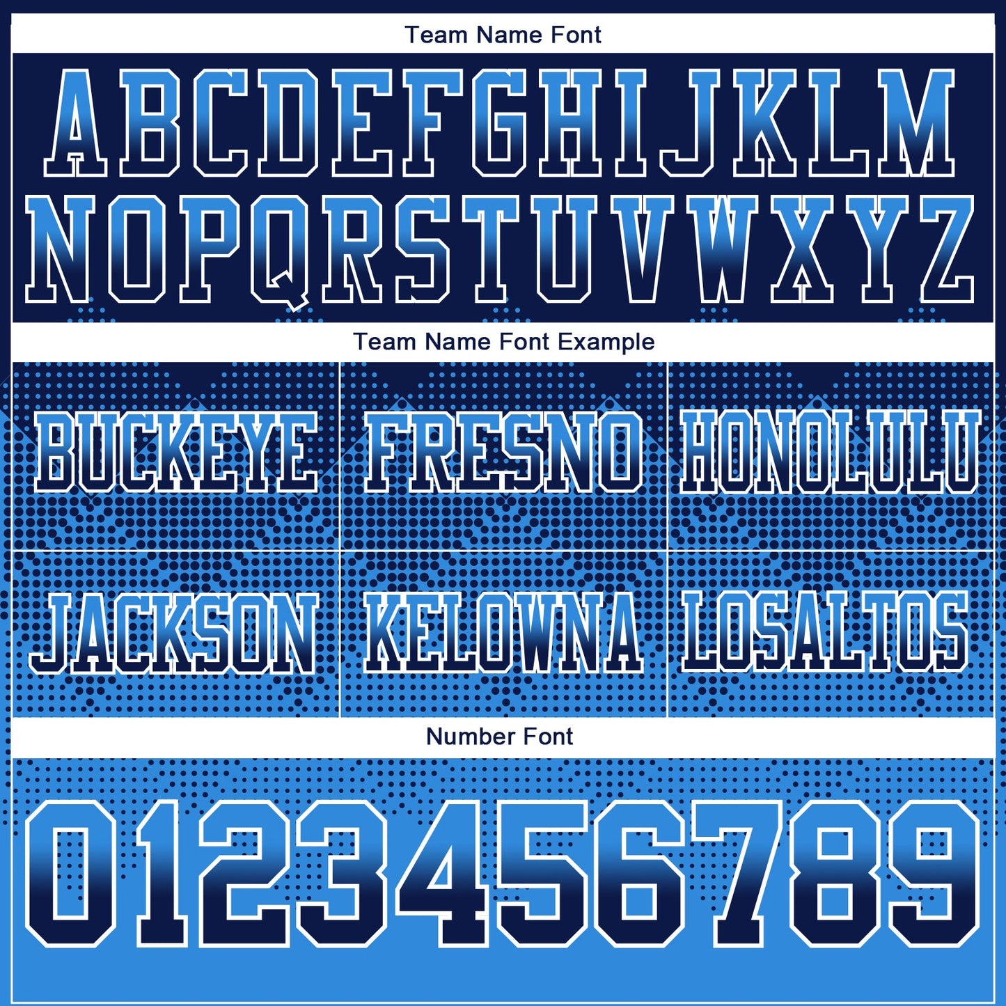 Custom Navy Powder Blue-White Authentic Gradient Square Shape 7V7 Flag Football Jersey view 3