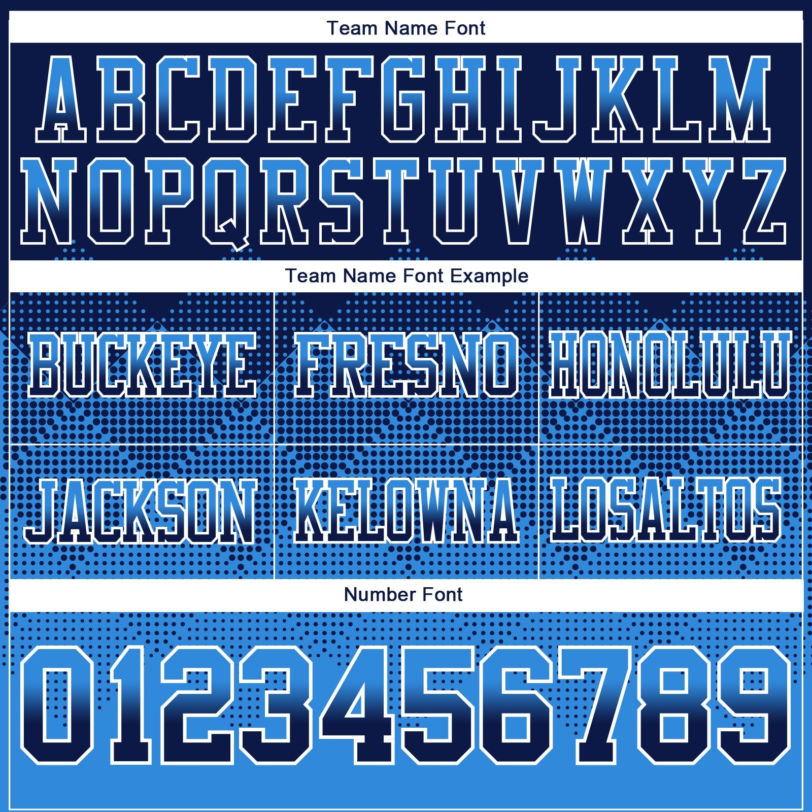 Custom Navy Powder Blue-White Authentic Gradient Square Shape 7V7 Flag Football Jersey view 3