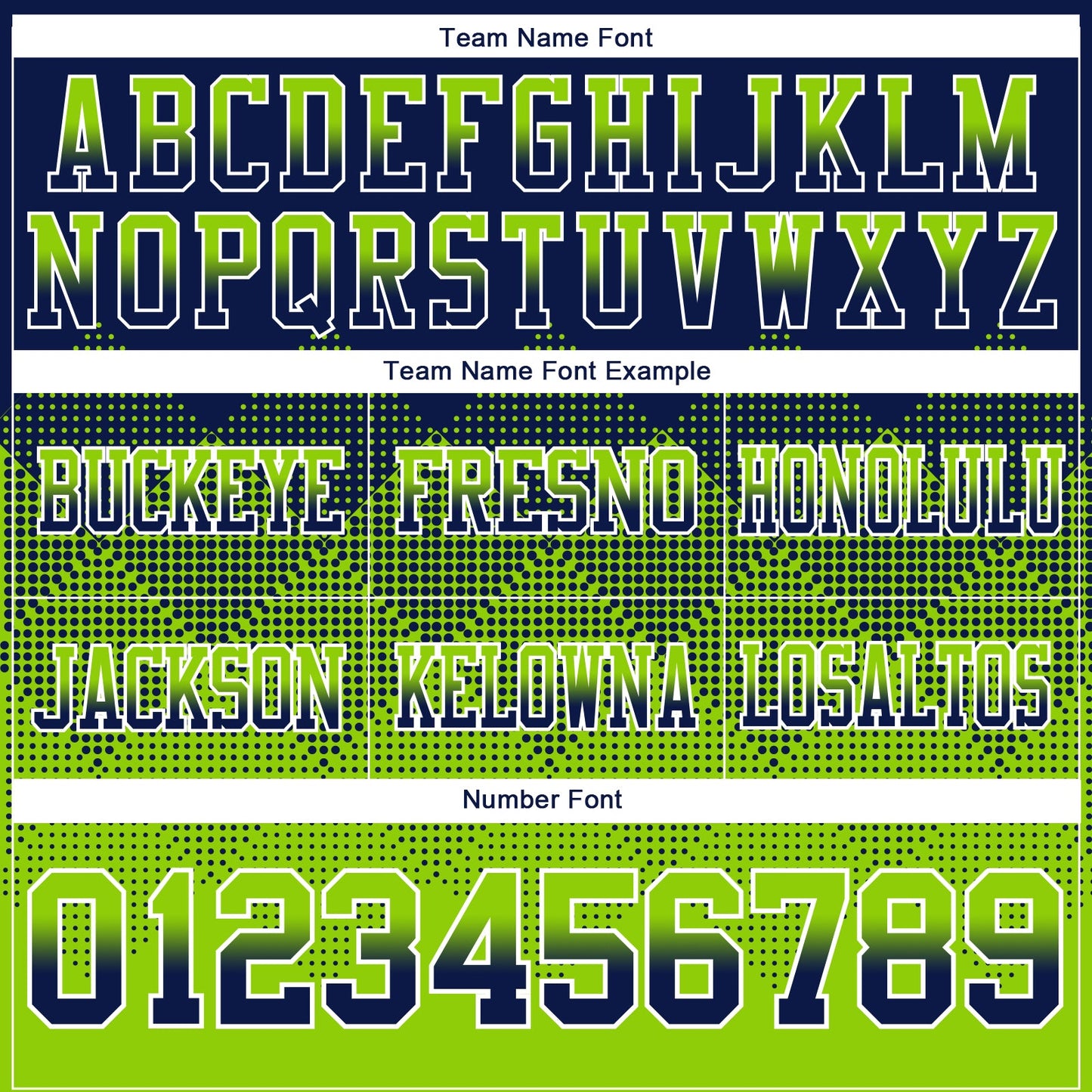 Custom Navy Neon Green-White Authentic Gradient Square Shape 7V7 Flag Football Jersey view 3