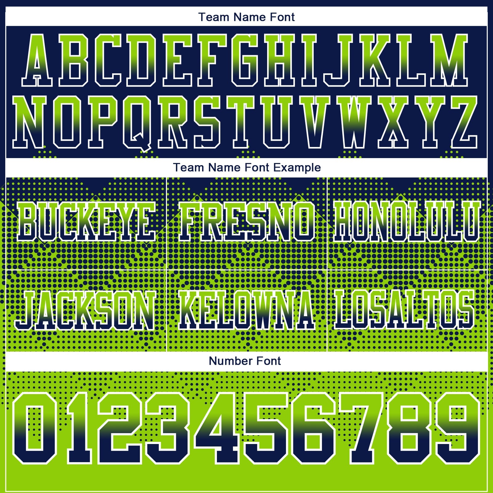Custom Navy Neon Green-White Authentic Gradient Square Shape 7V7 Flag Football Jersey view 3