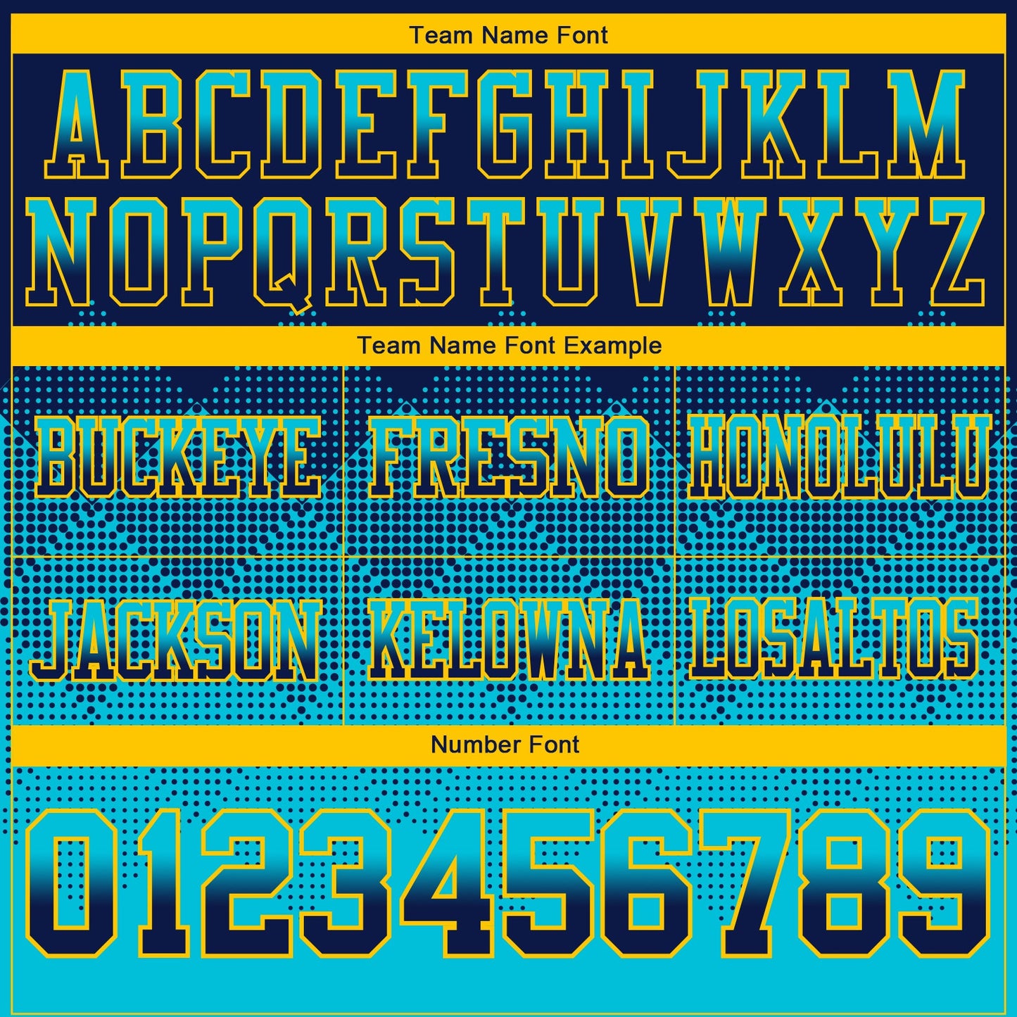 Custom Navy Lakes Blue-Yellow Authentic Gradient Square Shape 7V7 Flag Football Jersey view 3