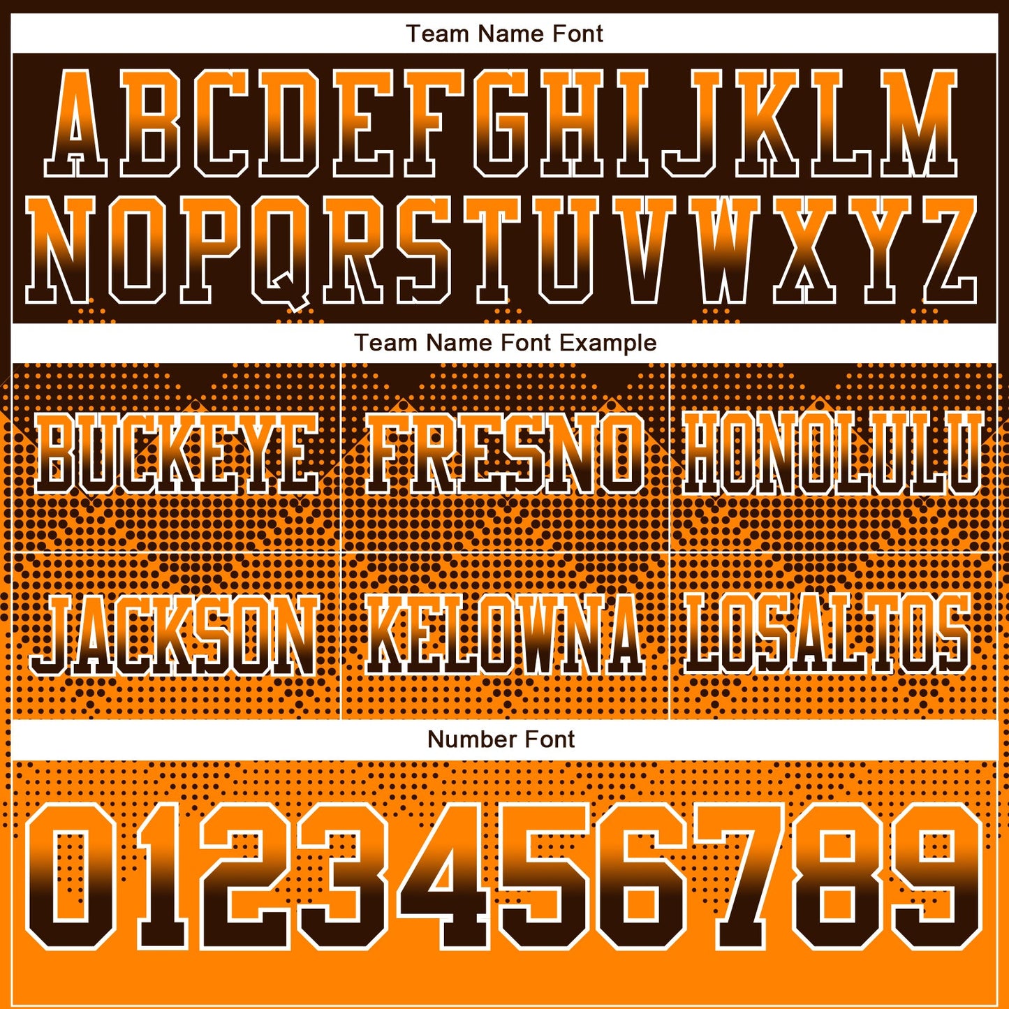 Custom Brown Orange-White Authentic Gradient Square Shape 7V7 Flag Football Jersey view 3
