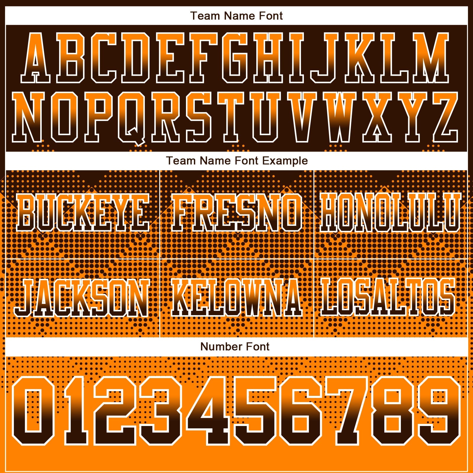 Custom Brown Orange-White Authentic Gradient Square Shape 7V7 Flag Football Jersey view 3