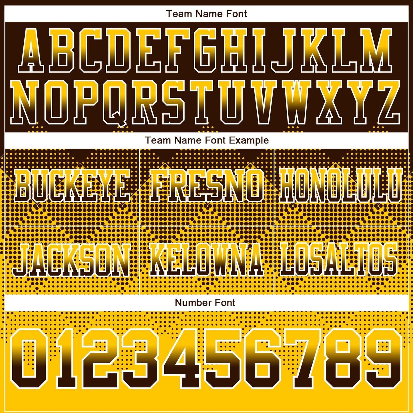 Custom Brown Yellow-White Authentic Gradient Square Shape 7V7 Flag Football Jersey view 3