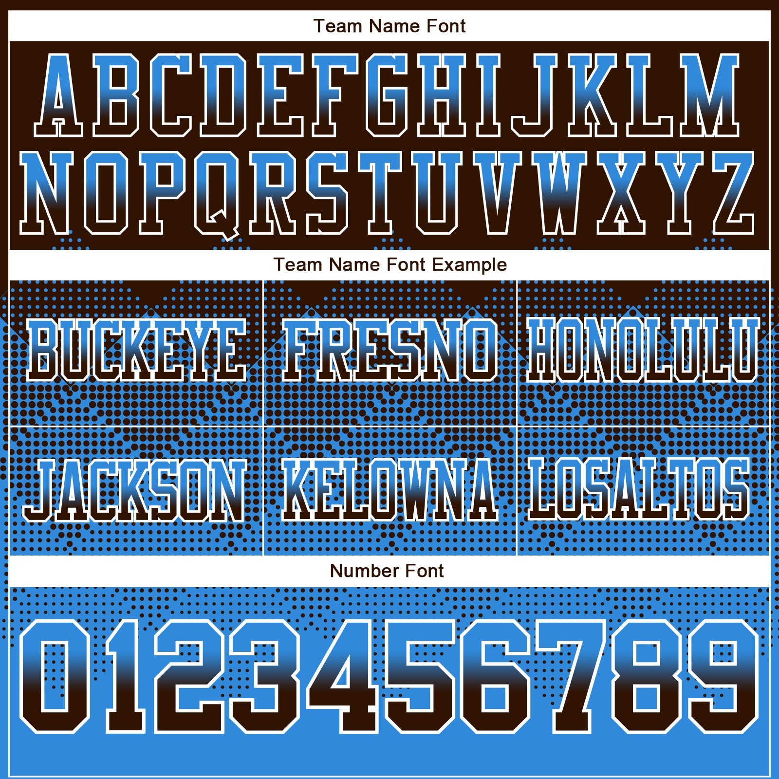 Custom Brown Powder Blue-White Authentic Gradient Square Shape 7V7 Flag Football Jersey view 3