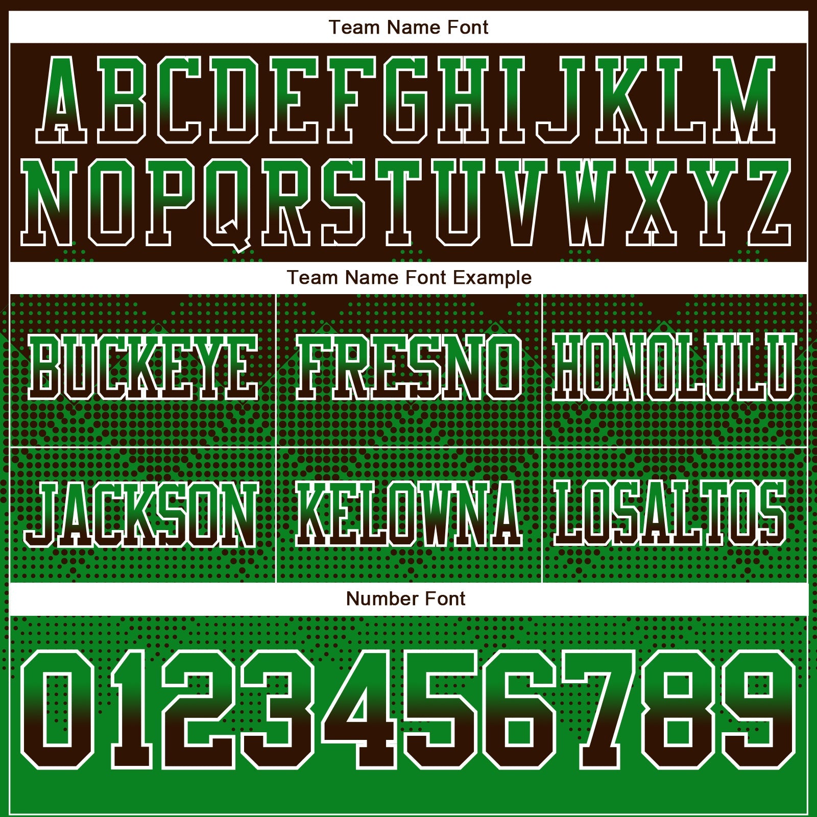 Custom Brown Grass Green-White Authentic Gradient Square Shape 7V7 Flag Football Jersey view 3