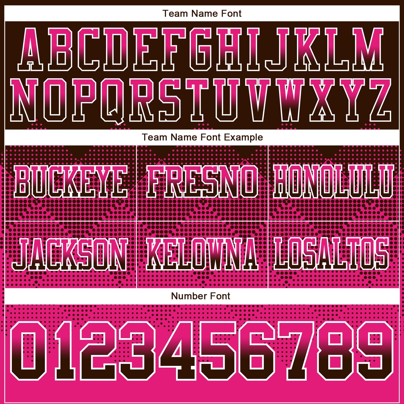 Custom Brown Hot Pink-White Authentic Gradient Square Shape 7V7 Flag Football Jersey view 3