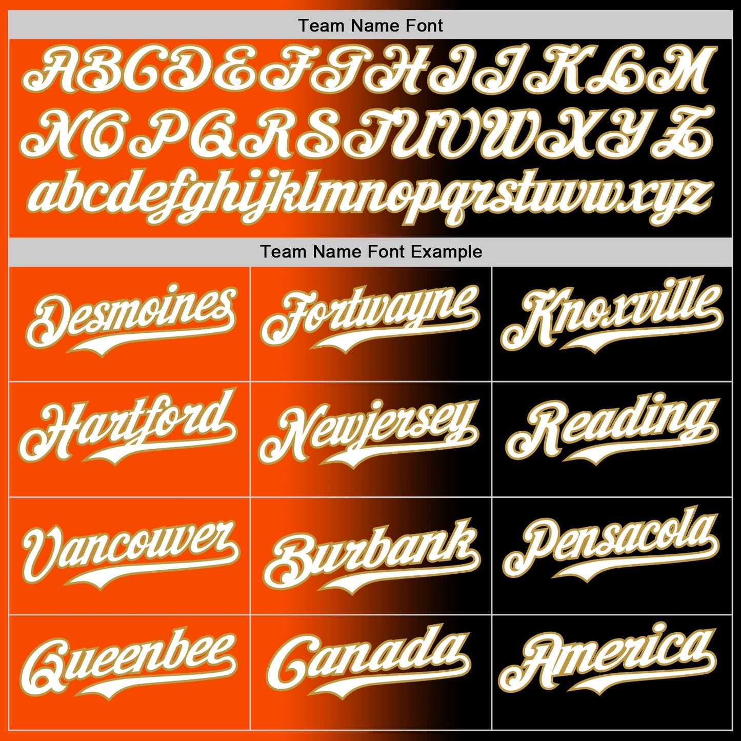 Custom Black White Orange-Old Gold Authentic Gradient Fashion Baseball Jersey view 4