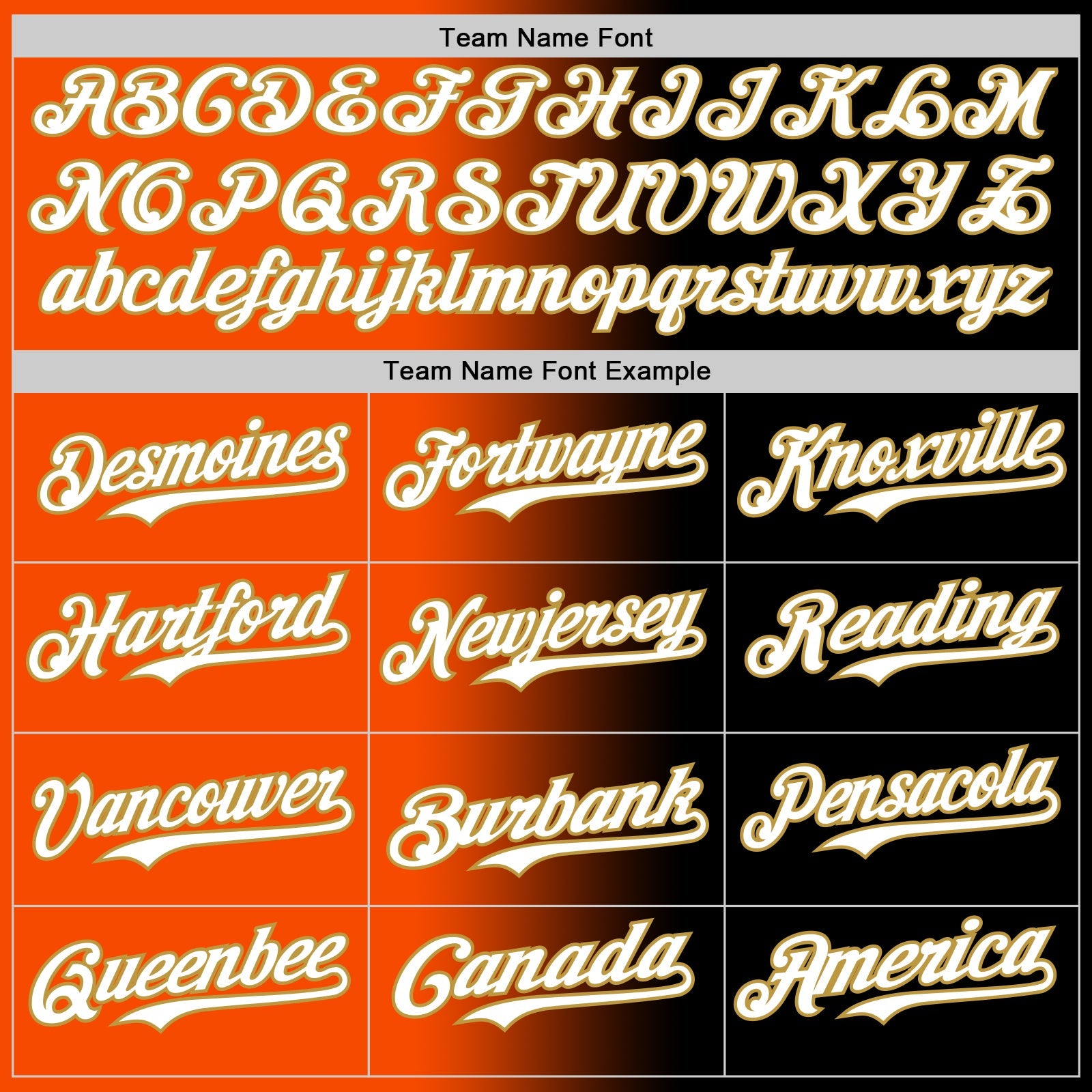 Custom Black White Orange-Old Gold Authentic Gradient Fashion Baseball Jersey view 4