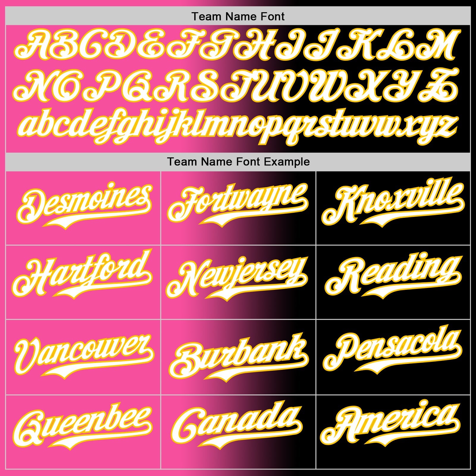 Custom Black White Pink-Yellow Authentic Gradient Fashion Baseball Jersey view 4