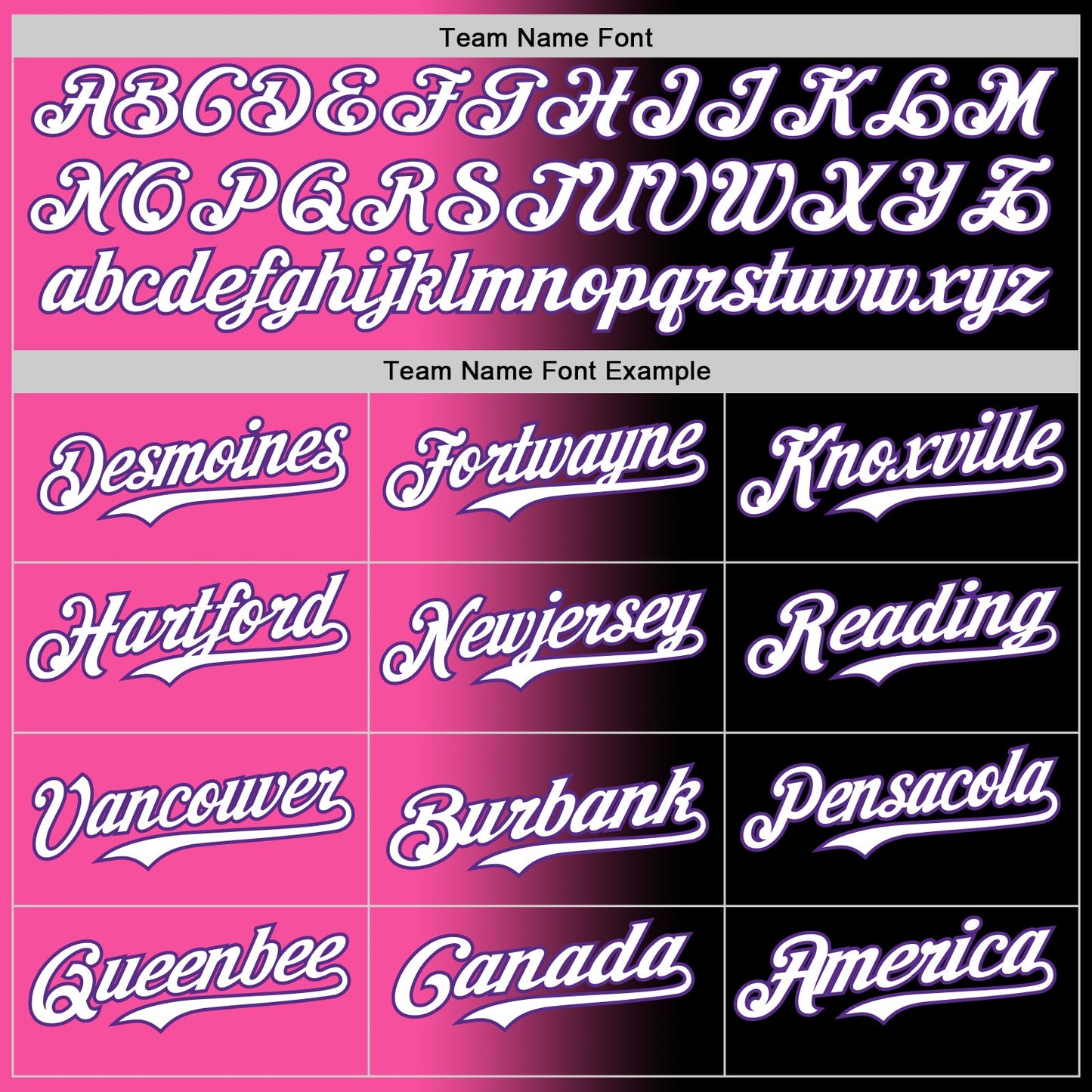 Custom Black White Pink-Purple Authentic Gradient Fashion Baseball Jersey view 4