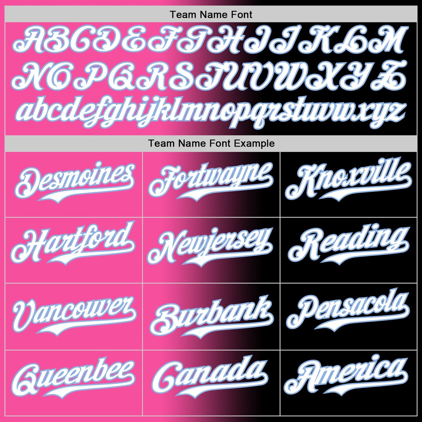Custom Black White Pink-Light Blue Authentic Gradient Fashion Baseball Jersey view 4