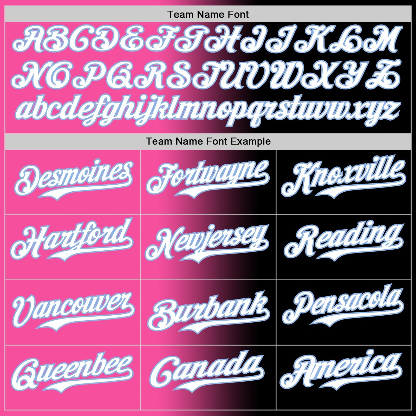 Custom Black White Pink-Light Blue Authentic Gradient Fashion Baseball Jersey view 4