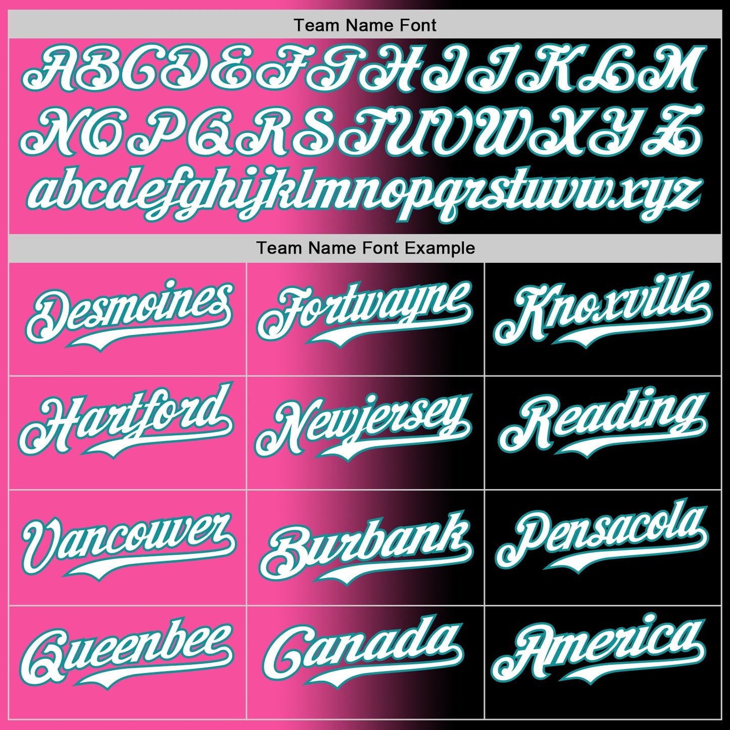 Custom Black White Pink-Teal Authentic Gradient Fashion Baseball Jersey view 4