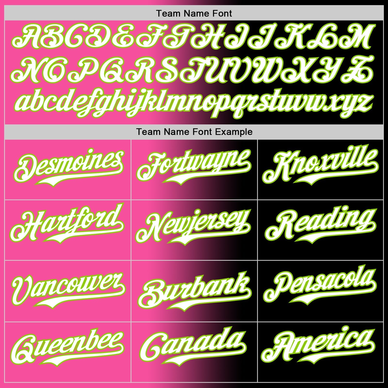 Custom Black White Pink-Neon Green Authentic Gradient Fashion Baseball Jersey view 4