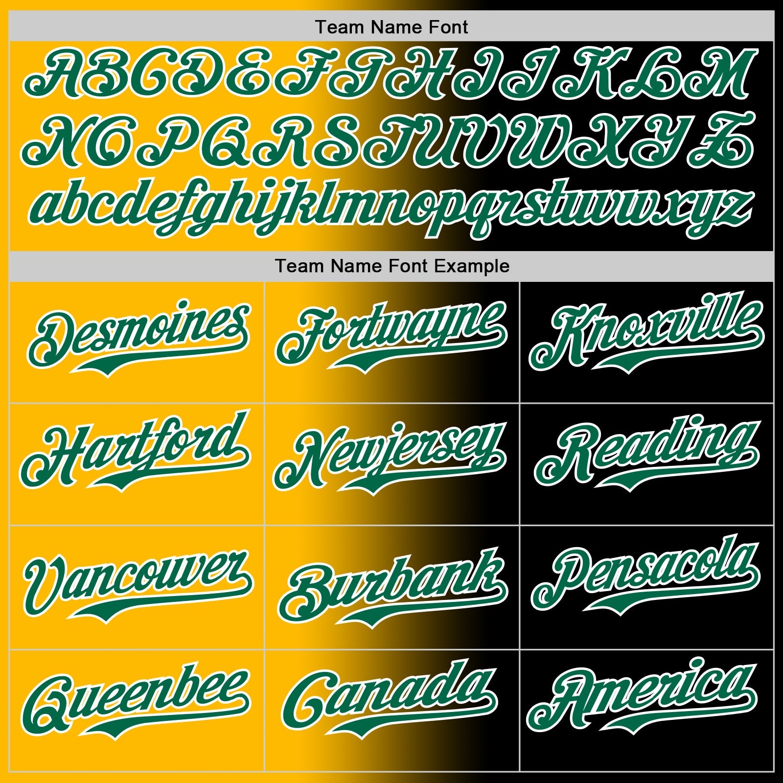 Custom Black Kelly Green Gold-White Authentic Gradient Fashion Baseball Jersey view 4