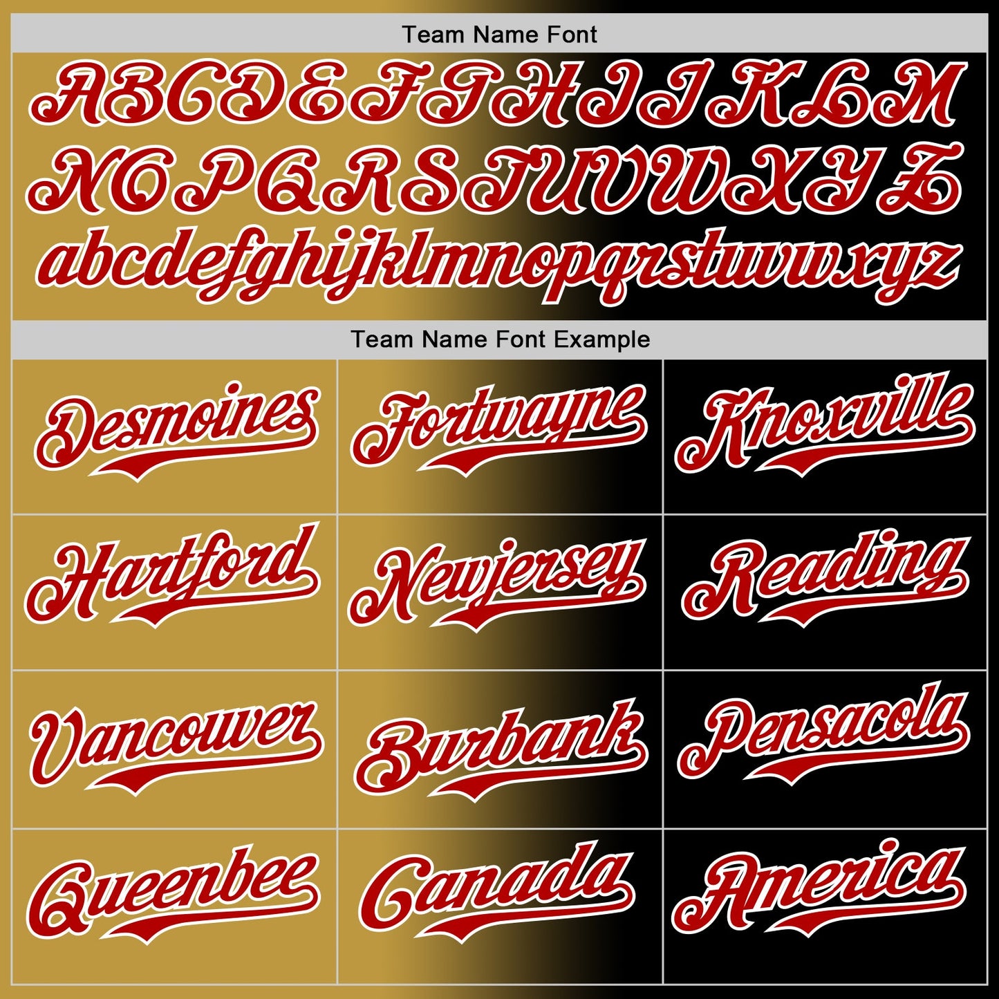 Custom Black Red Old Gold-White Authentic Gradient Fashion Baseball Jersey view 4