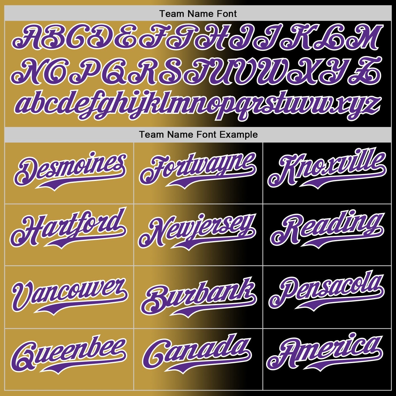 Custom Black Purple Old Gold-White Authentic Gradient Fashion Baseball Jersey view 4