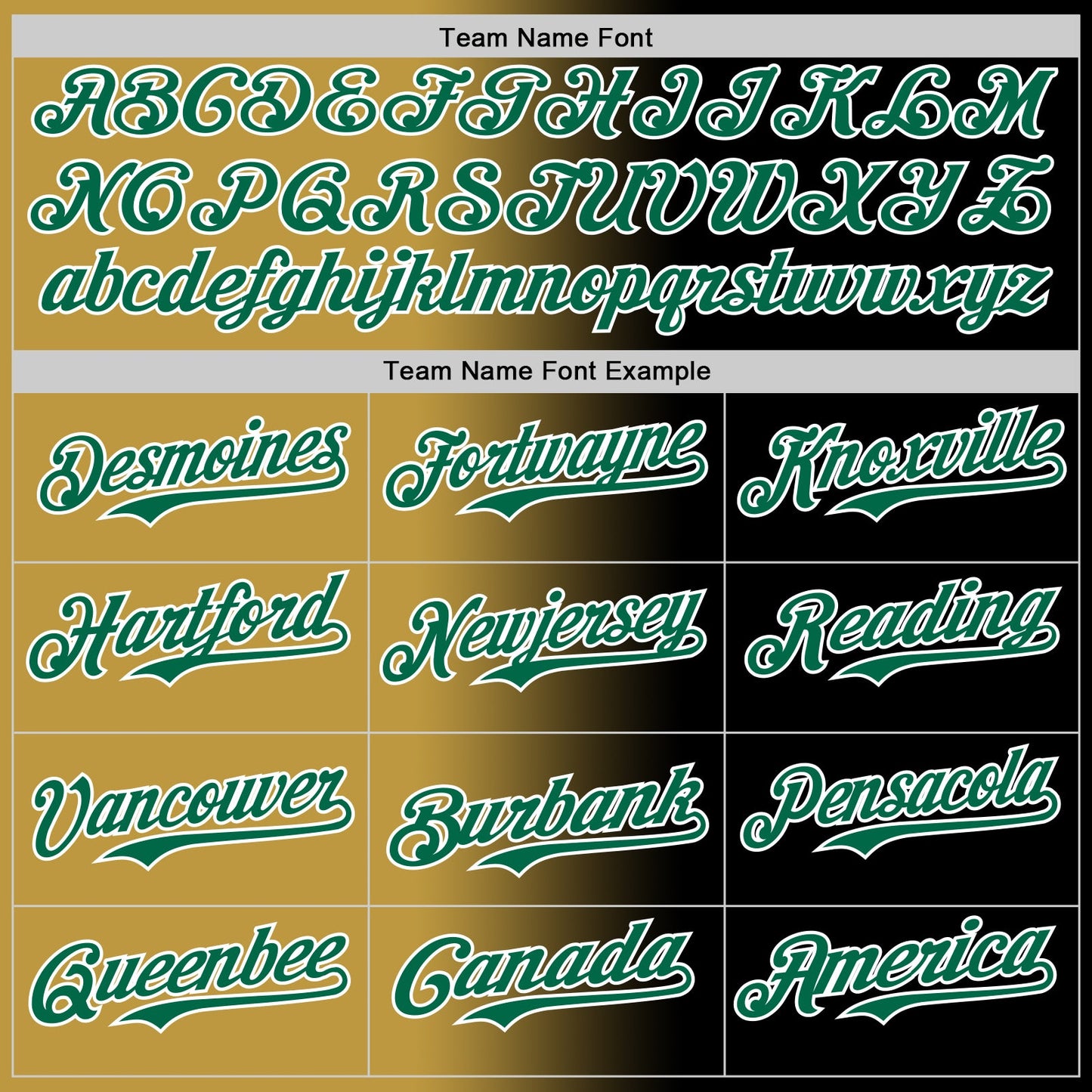 Custom Black Kelly Green Old Gold-White Authentic Gradient Fashion Baseball Jersey view 4