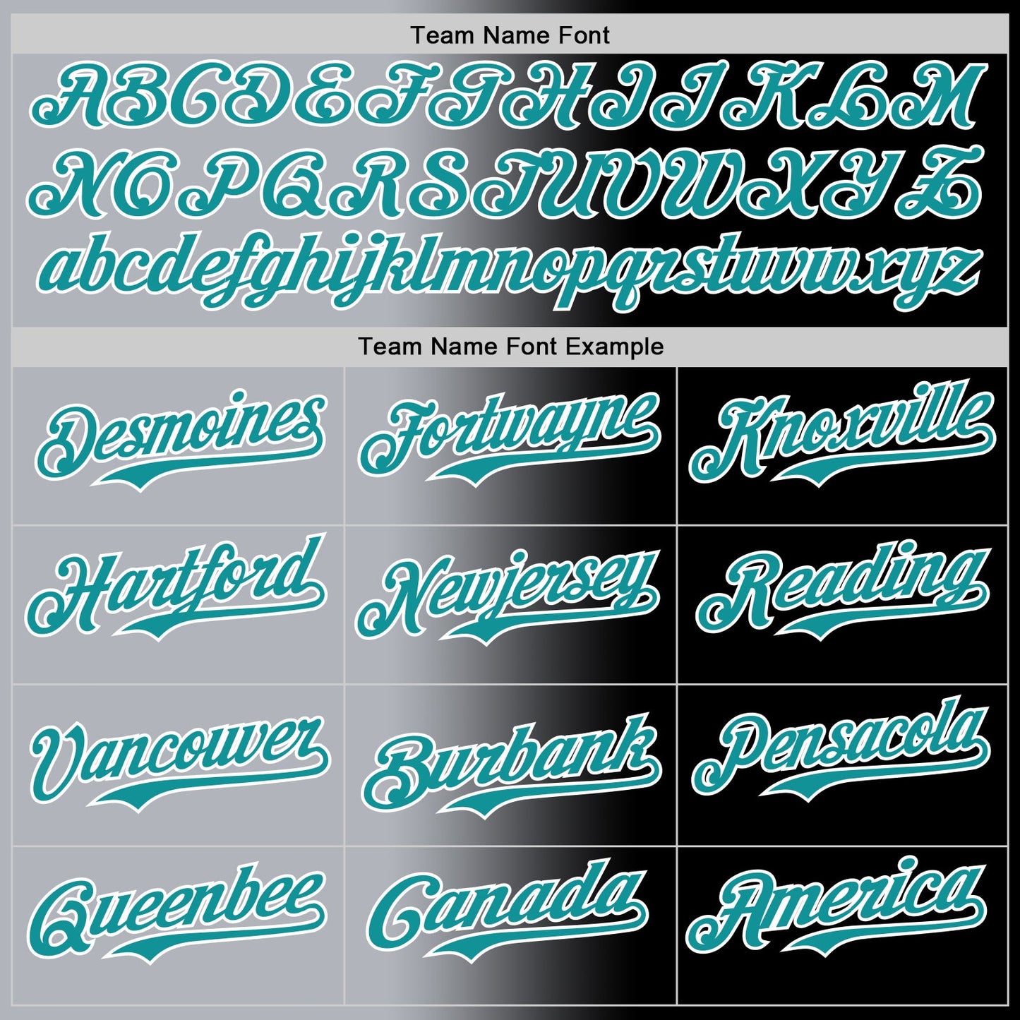 Custom Black Teal Gray-White Authentic Gradient Fashion Baseball Jersey view 4