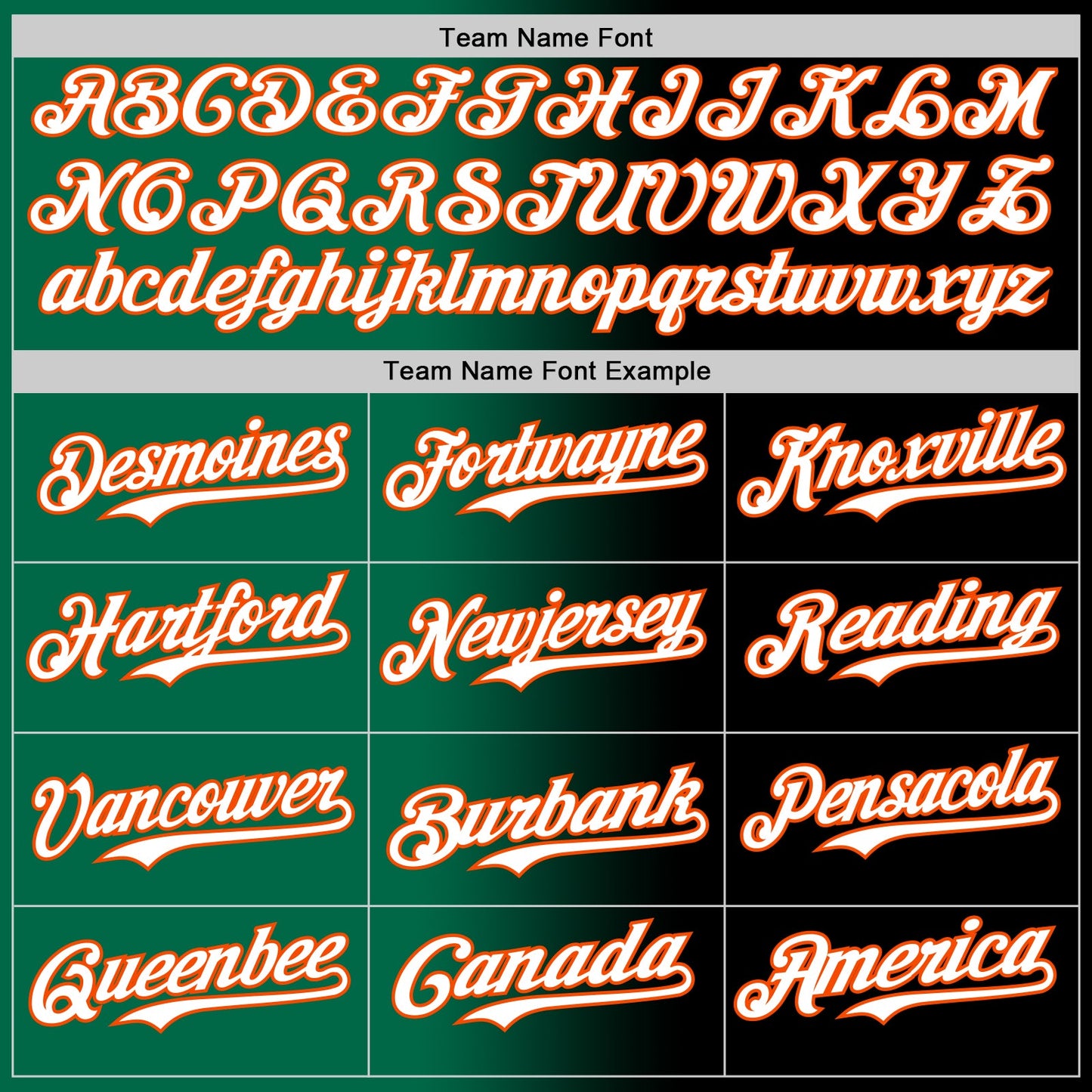 Custom Black White Kelly Green-Orange Authentic Gradient Fashion Baseball Jersey view 4