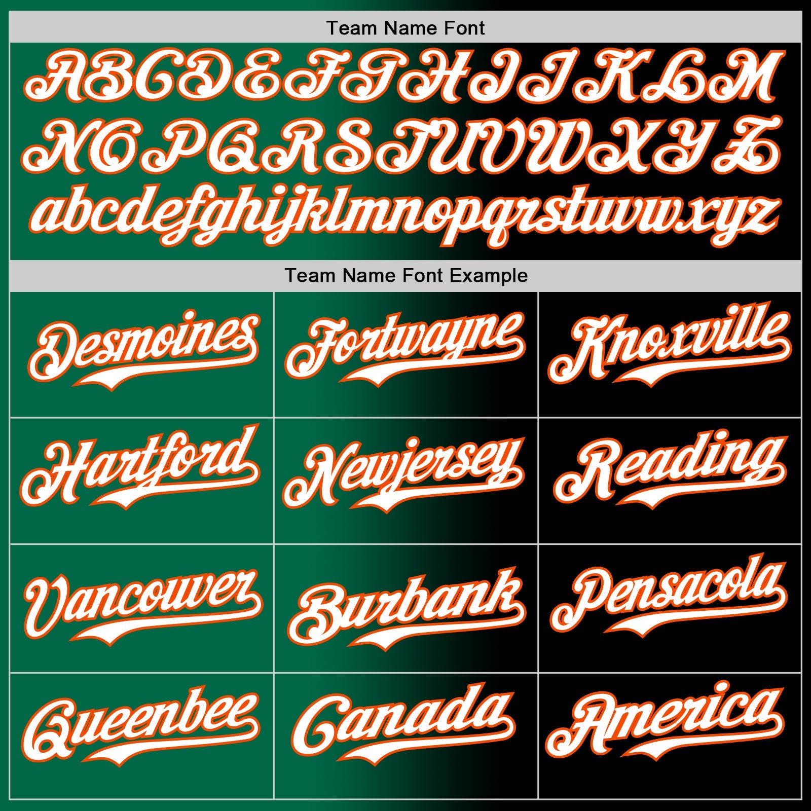 Custom Black White Kelly Green-Orange Authentic Gradient Fashion Baseball Jersey view 4
