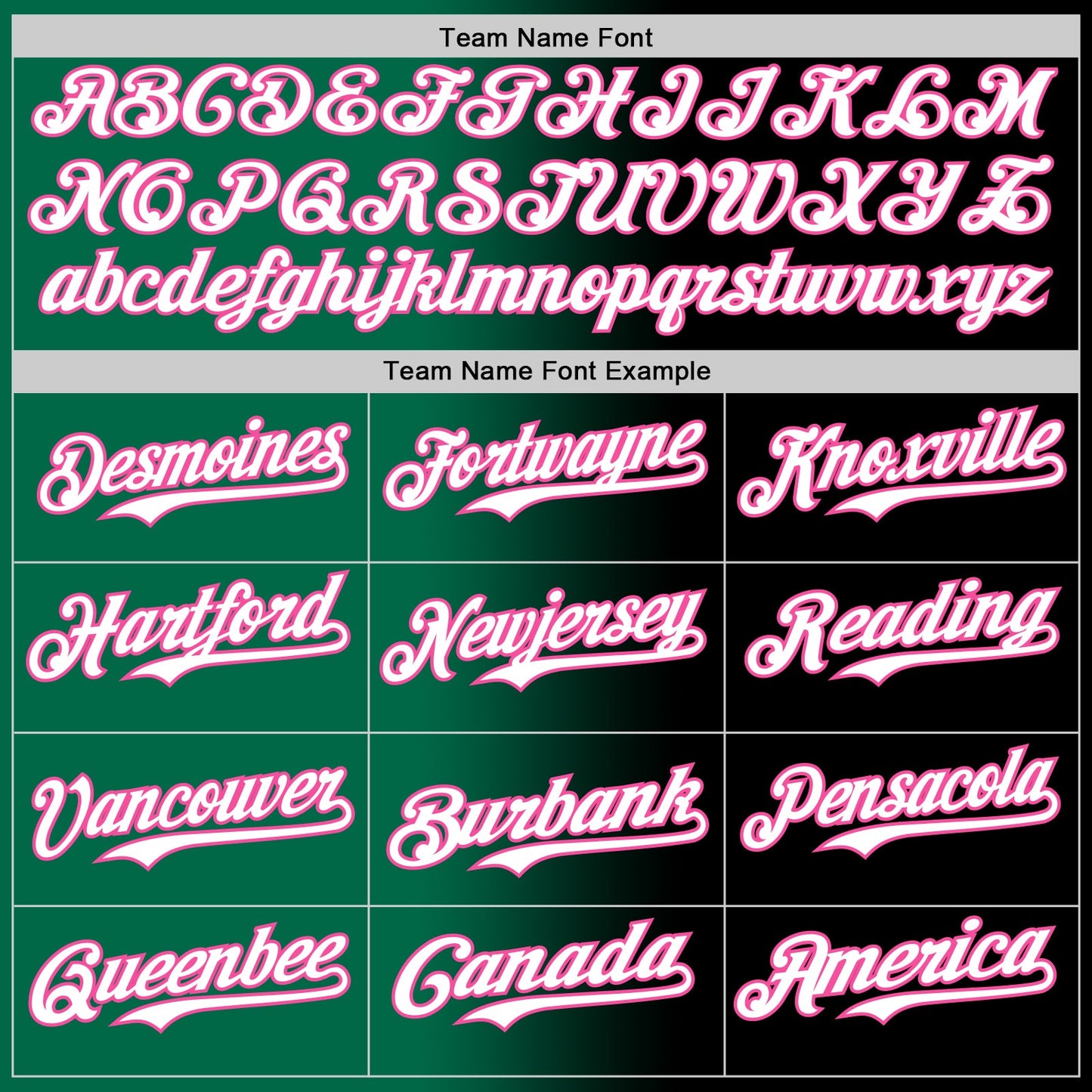 Custom Black White Kelly Green-Pink Authentic Gradient Fashion Baseball Jersey view 4