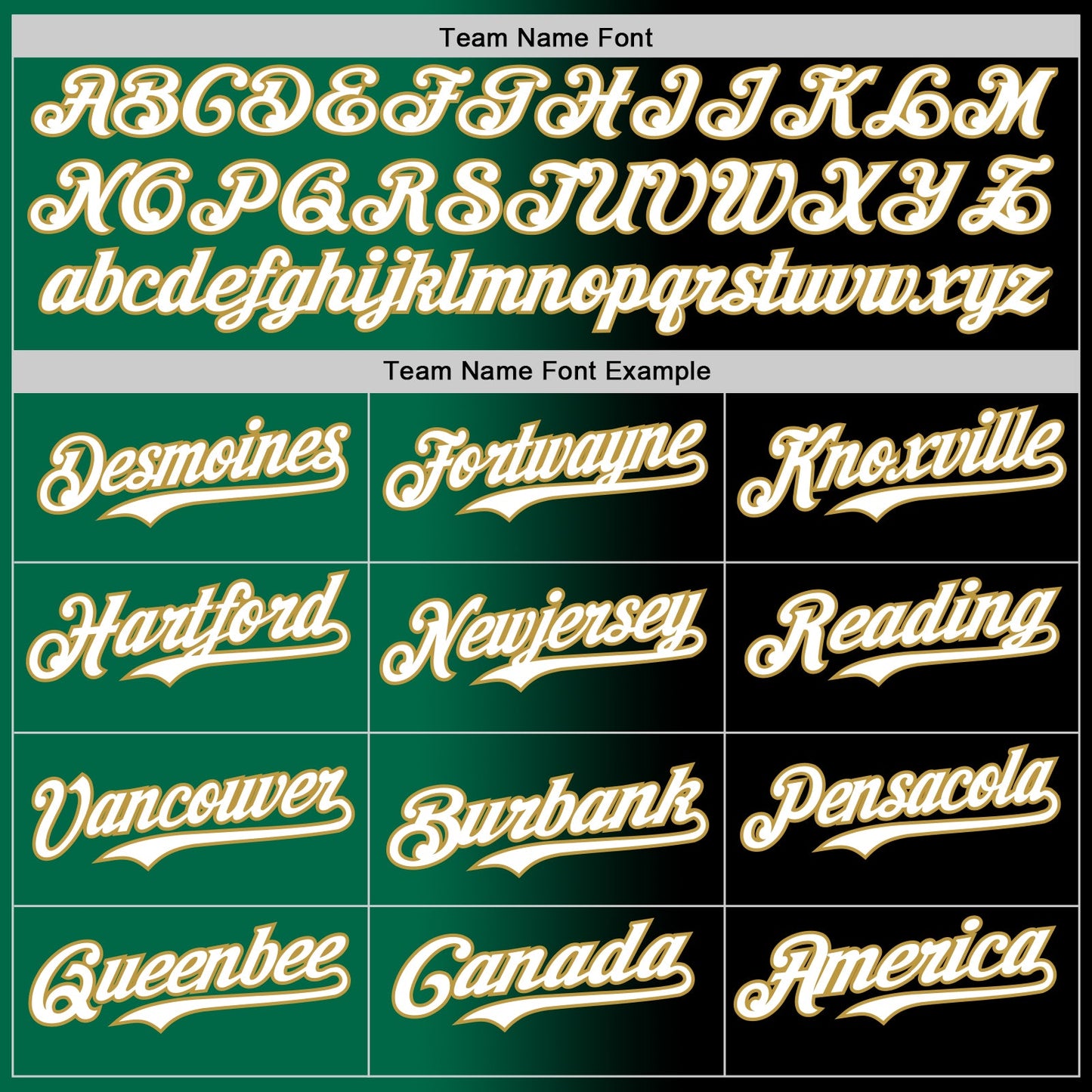 Custom Black White Kelly Green-Old Gold Authentic Gradient Fashion Baseball Jersey view 4